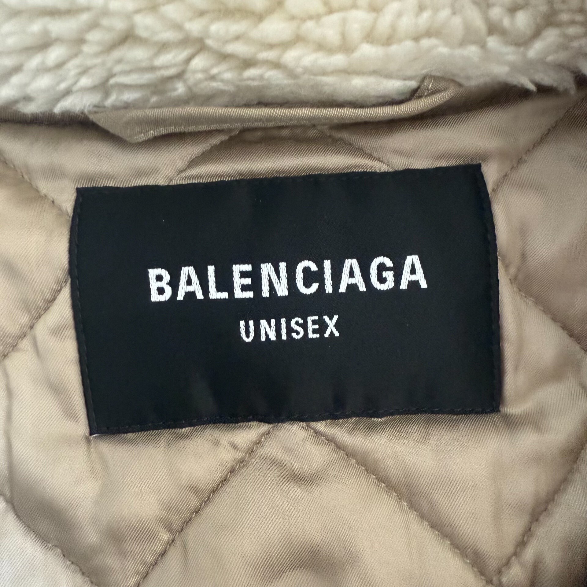 Balenciaga Hooded Lamb Fur Bomber Jacket — back