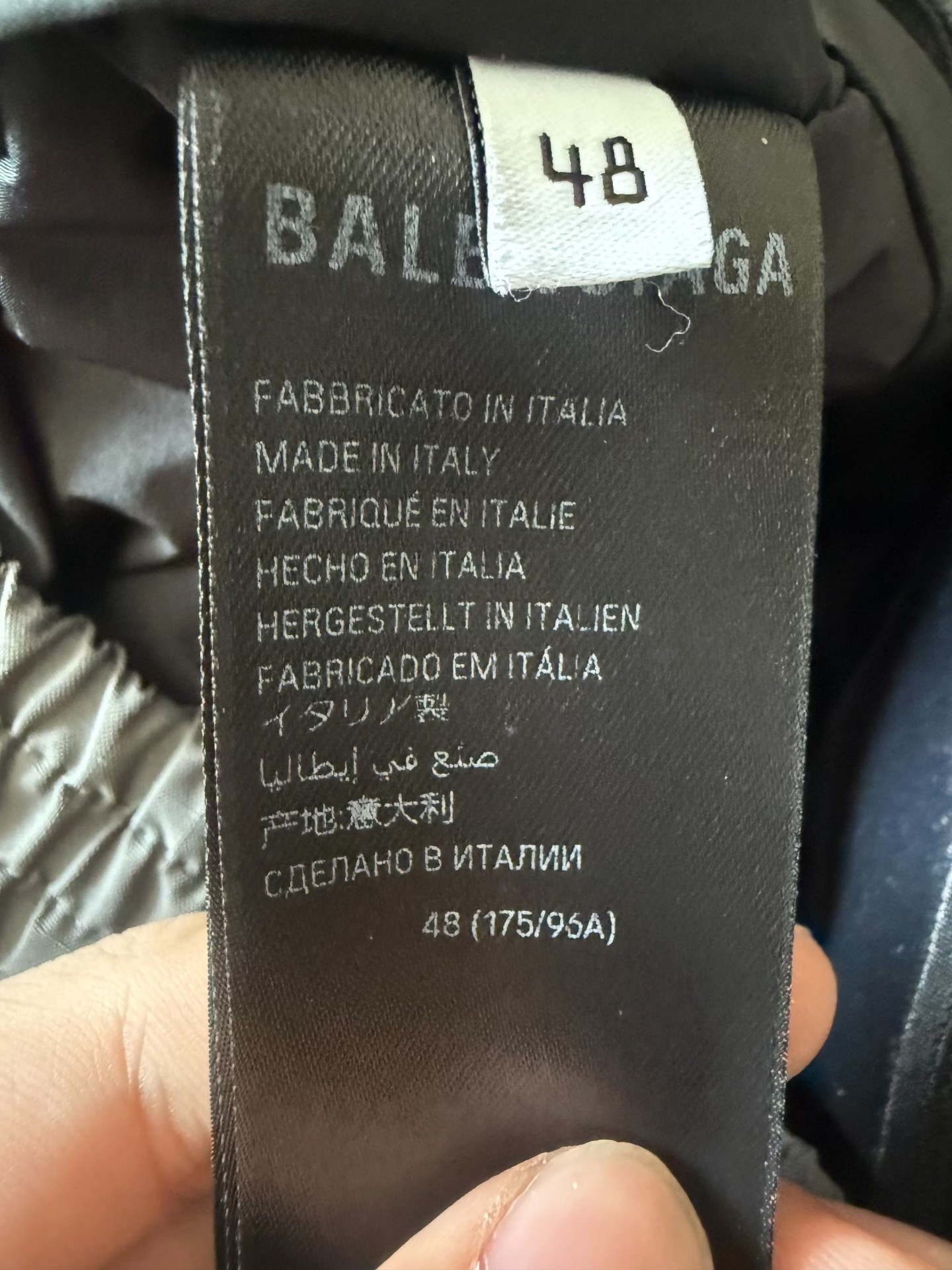 Balenciaga FW24 Skiwear Gray Hooded Parka — back