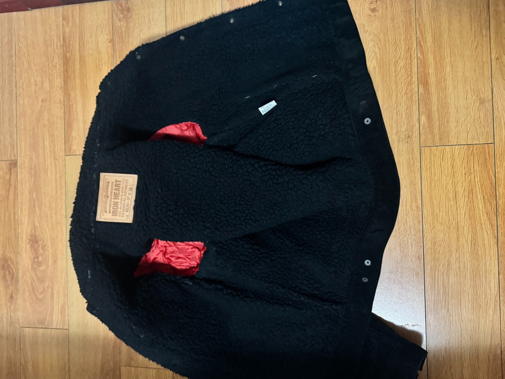 Iron Heart 6526j-sp Corduroy Shearling Jacket — back