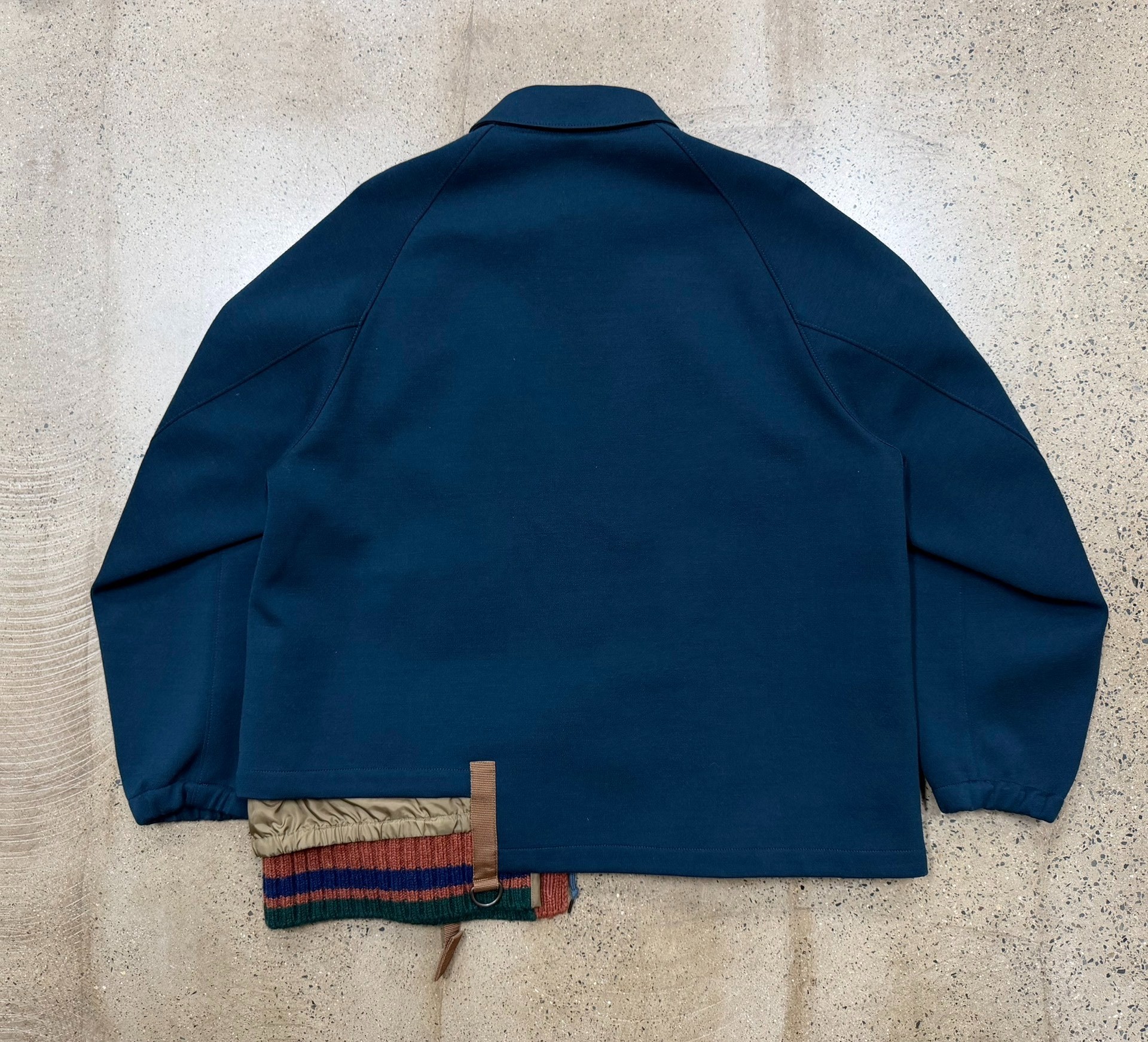 Kolor 23AW Deconstructed Wool Coach Jacket — back