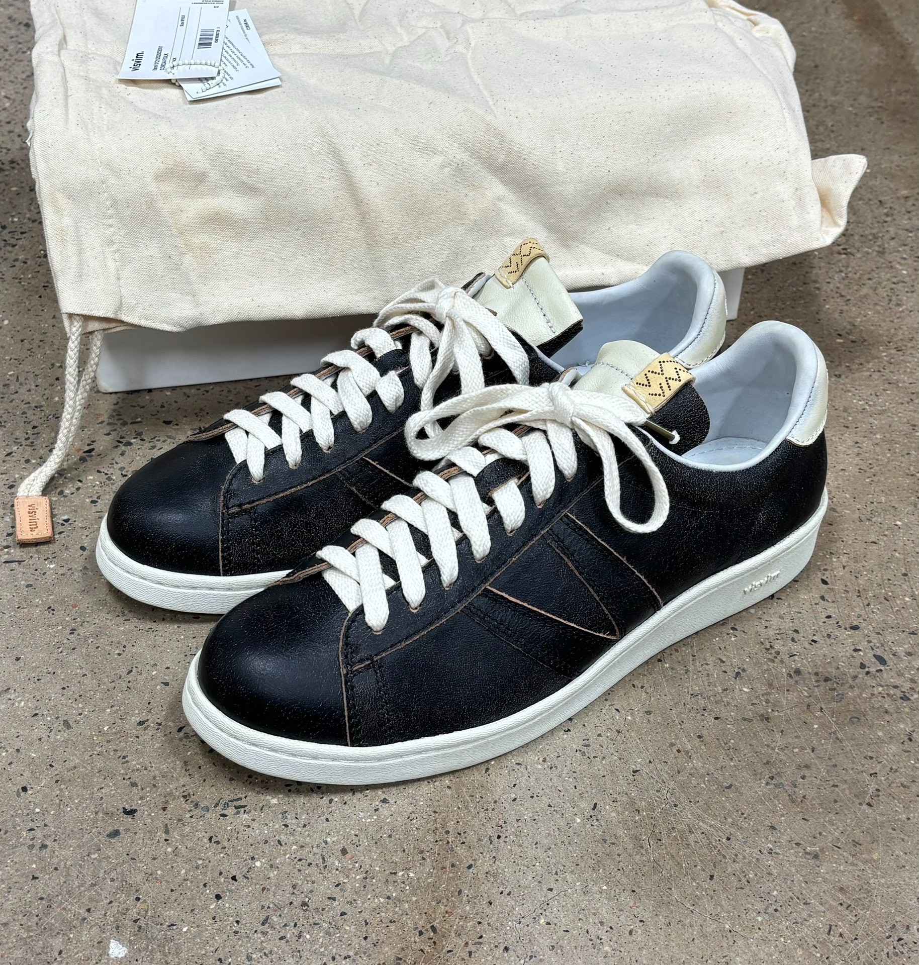 Visvim 21ss Black Corda-Folk Sneakers