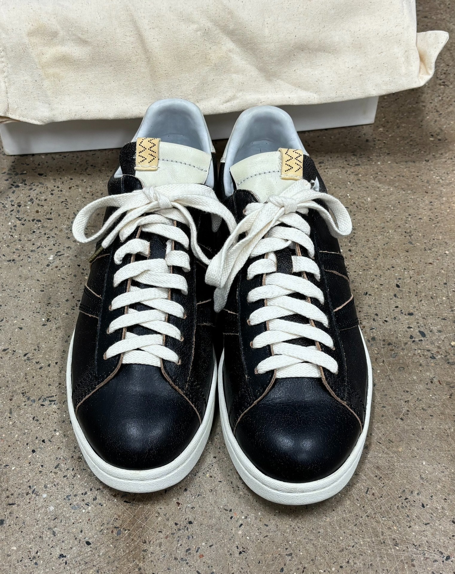 Visvim 21ss Black Corda-Folk Sneakers — front