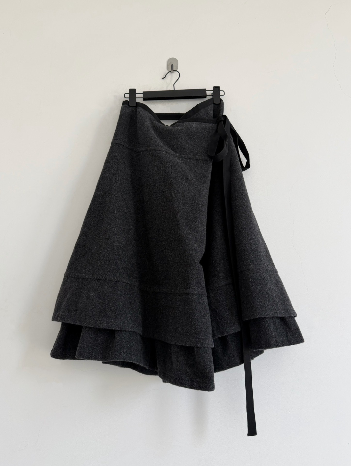 Comme des Garcons Tricot Tiered Wool Skirt
