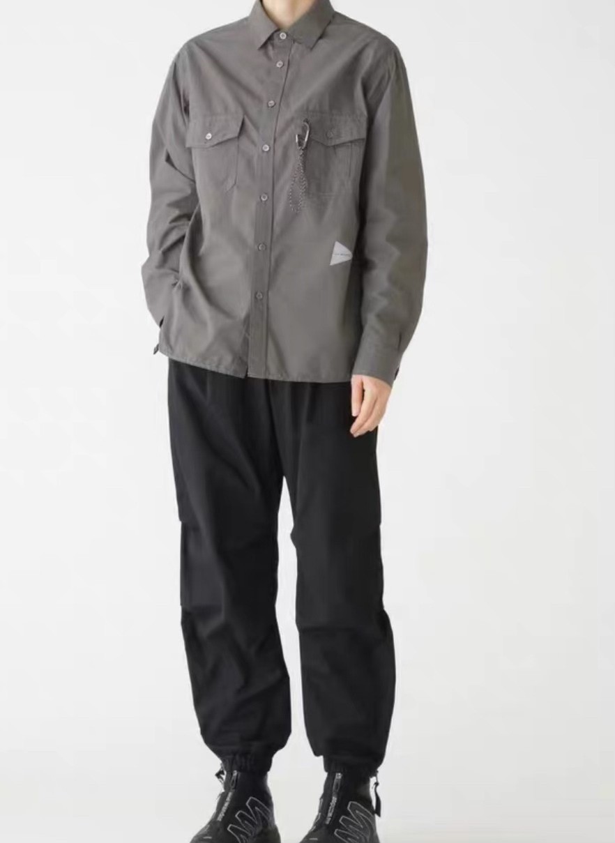 and Wander 24AW Parachute Cargo Pants — back