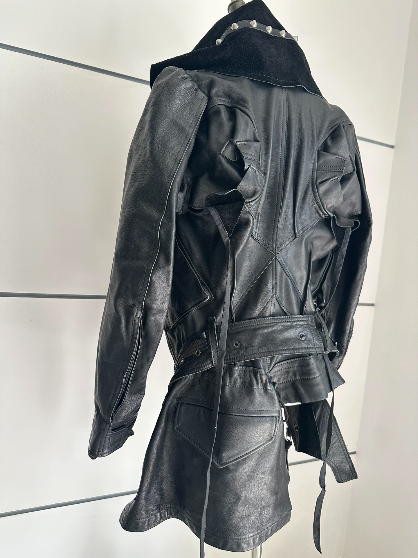 Junya Watanabe CDG Deconstructed Leather Jacket — label