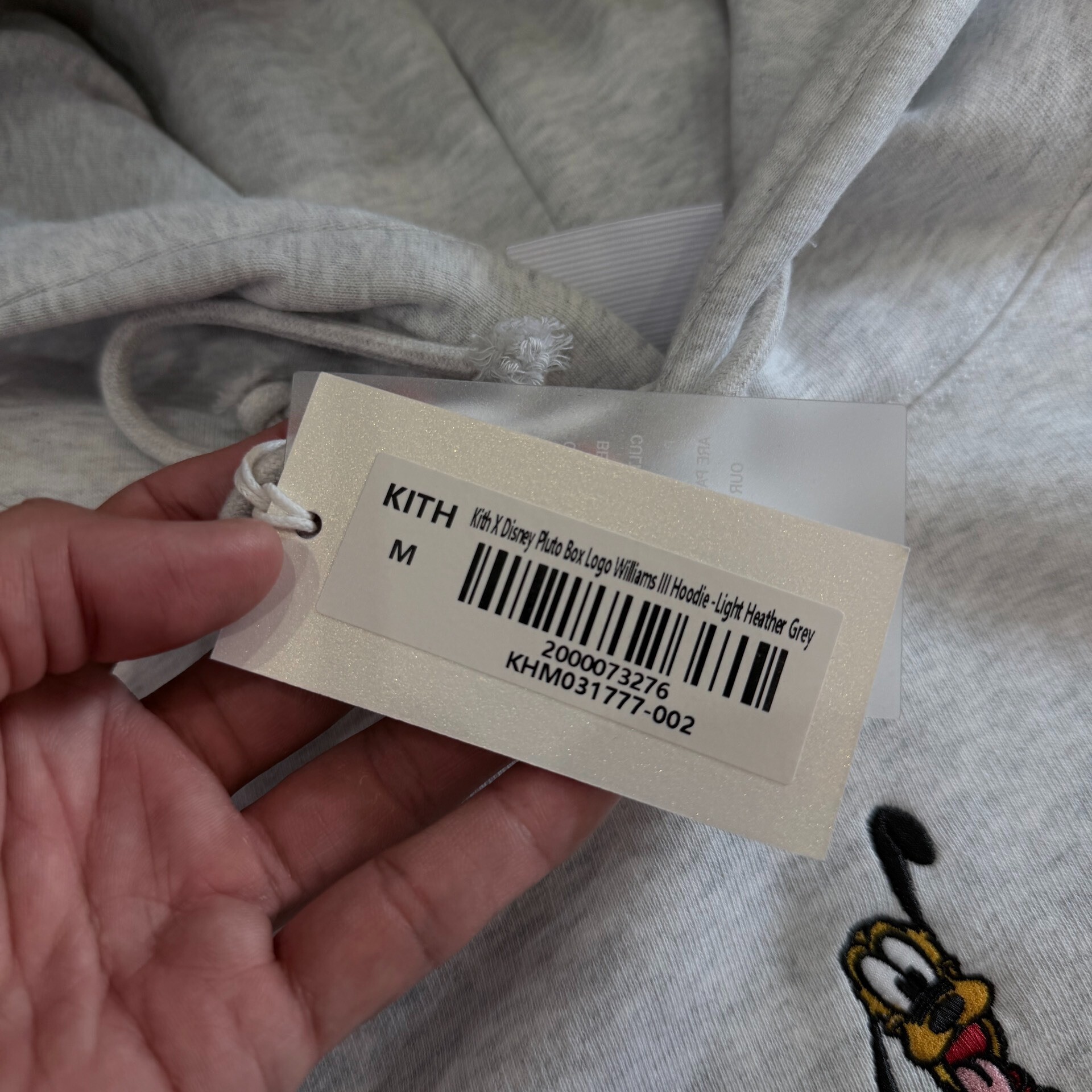 Kith Disney Pluto Embroidered Hoodie — detail