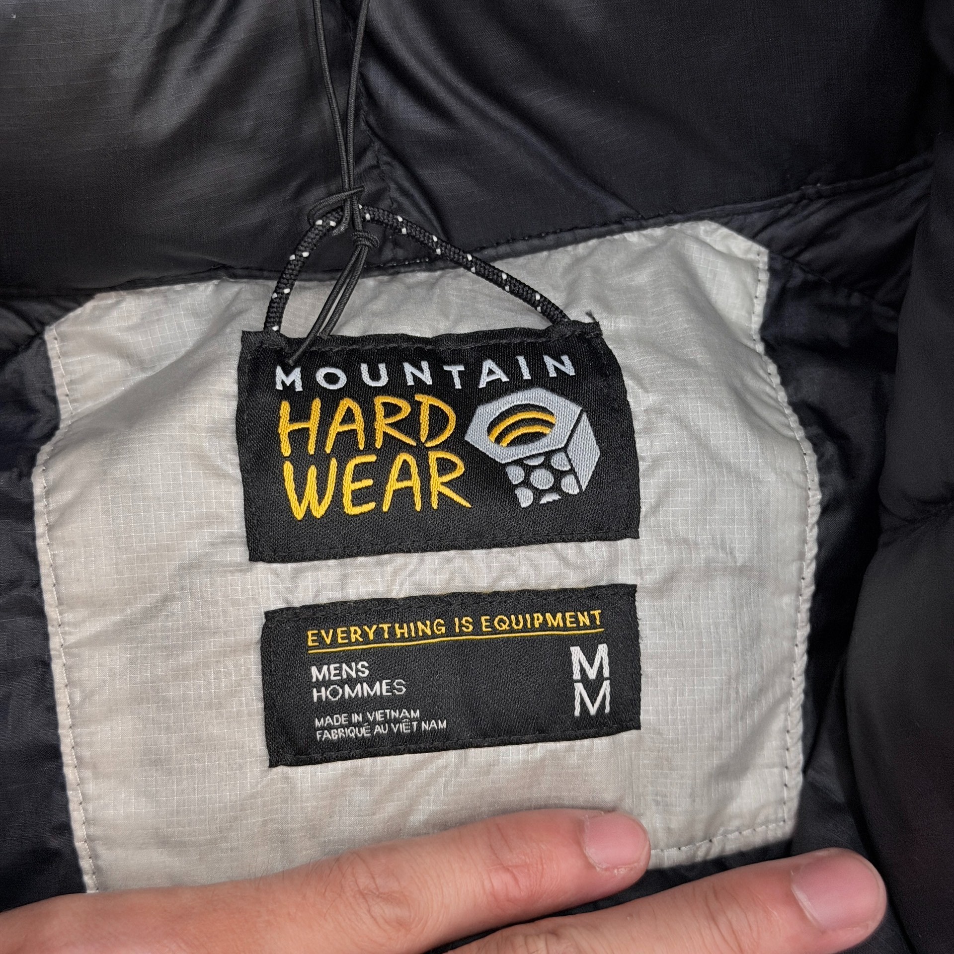 Stussy x Mountain Hardwear White Camo Puffer — back