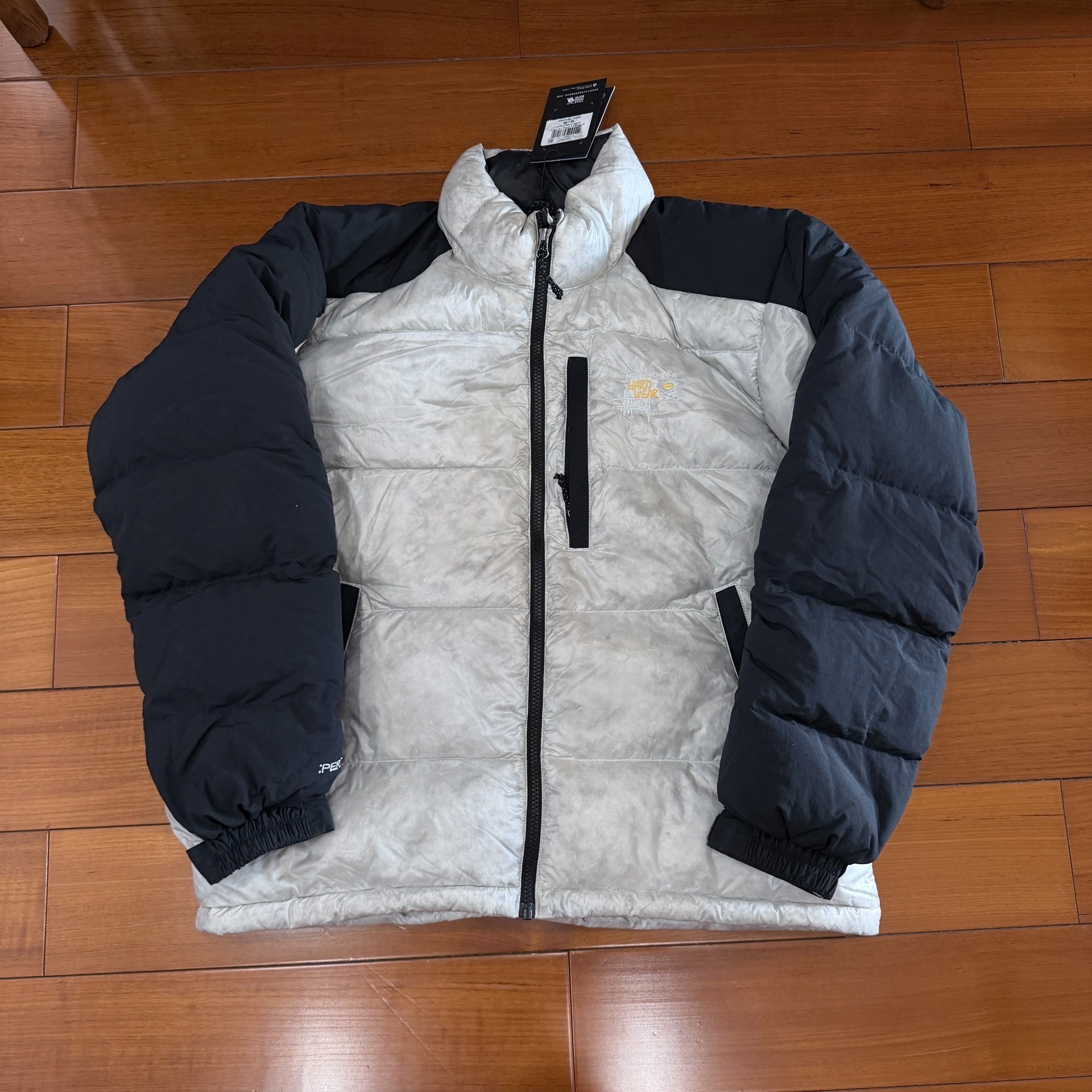 Stussy x Mountain Hardwear White Camo Puffer