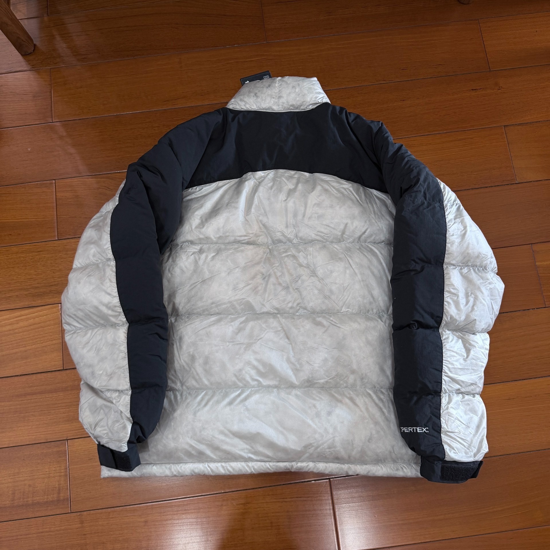 Stussy x Mountain Hardwear White Camo Puffer — front