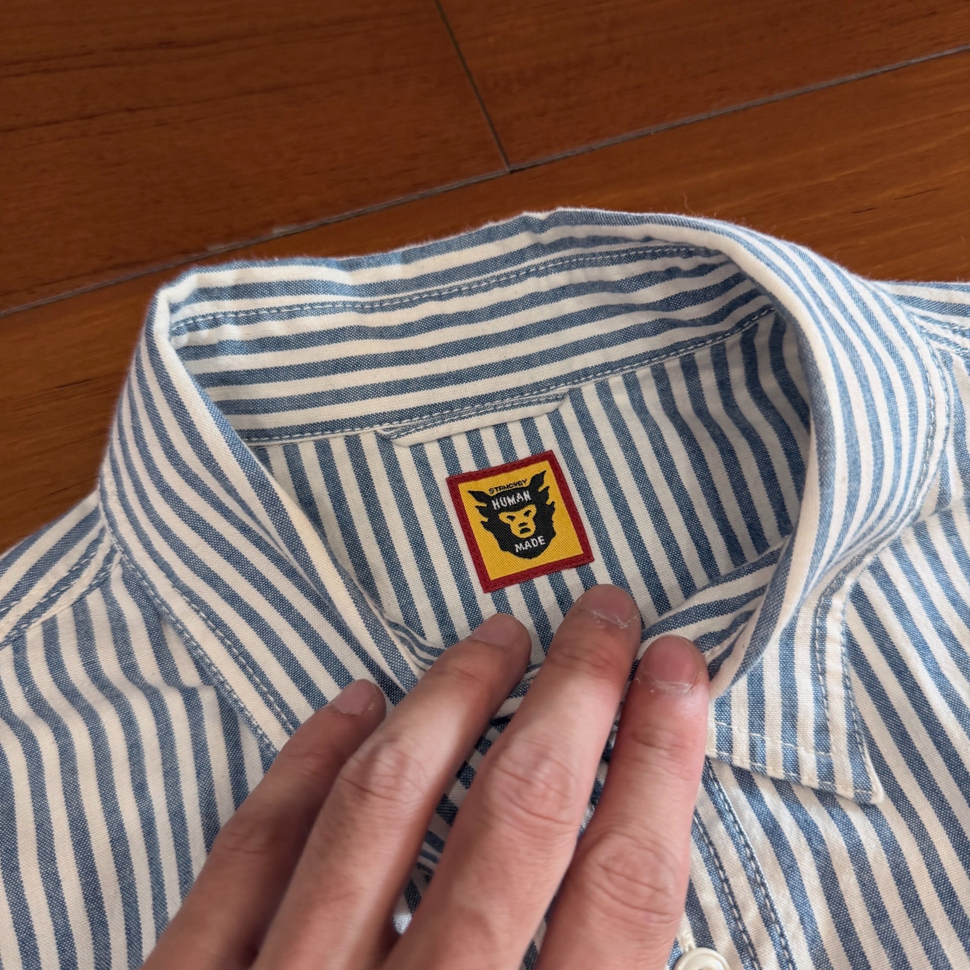 Human Made Striped Long Sleeve Shirt — back