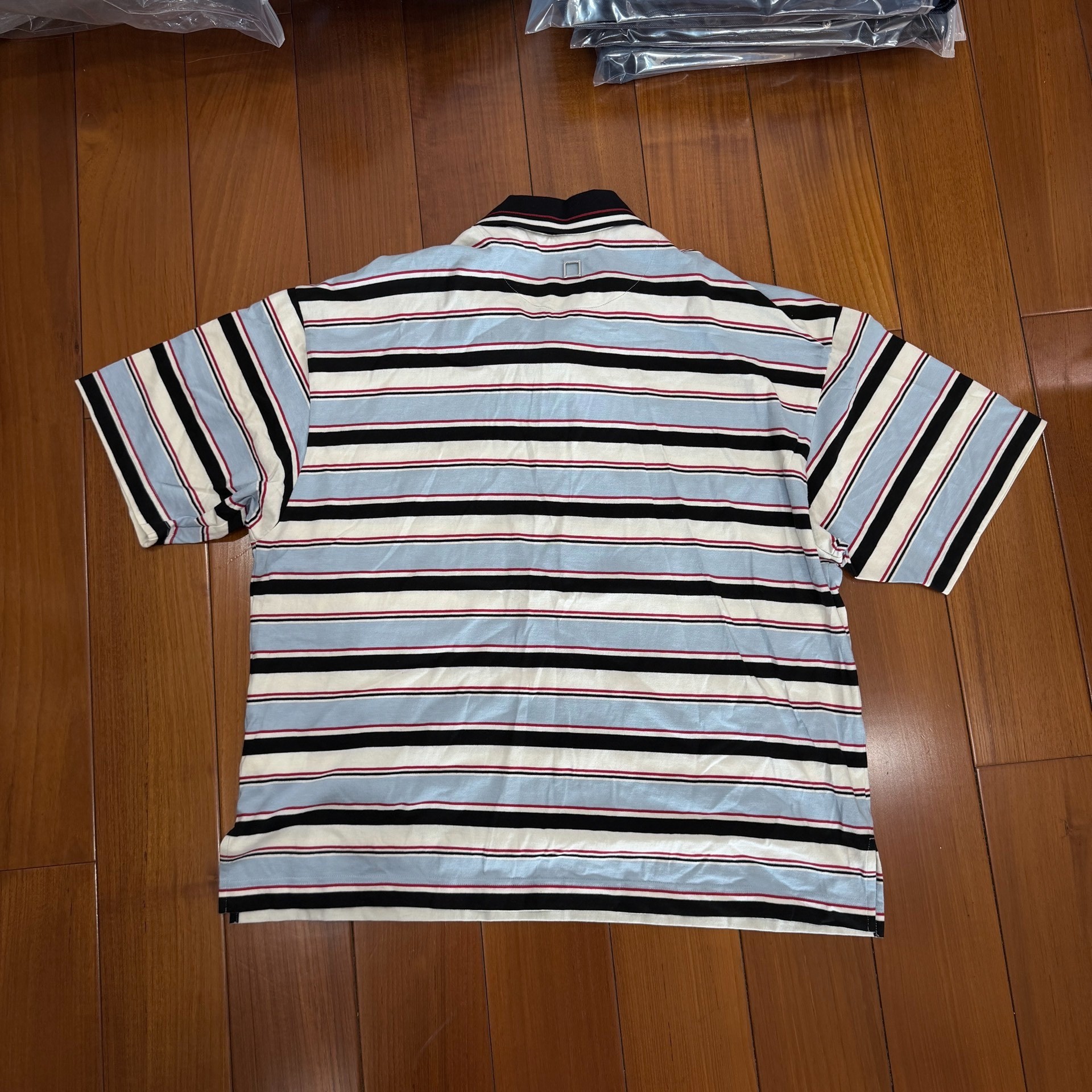 Wooyoungmi Striped Short-Sleeve Polo — front