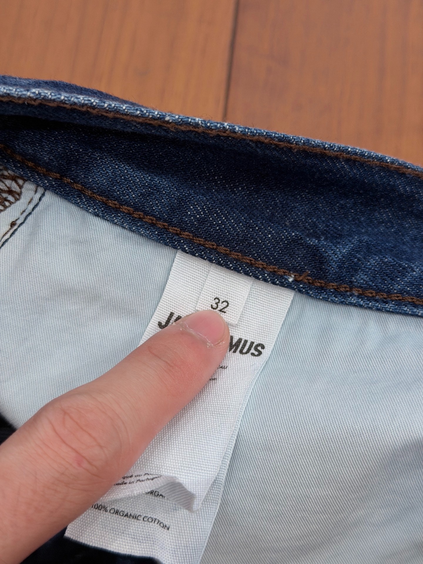 Jacquemus Paisley Wide-Leg Denim Jeans — back