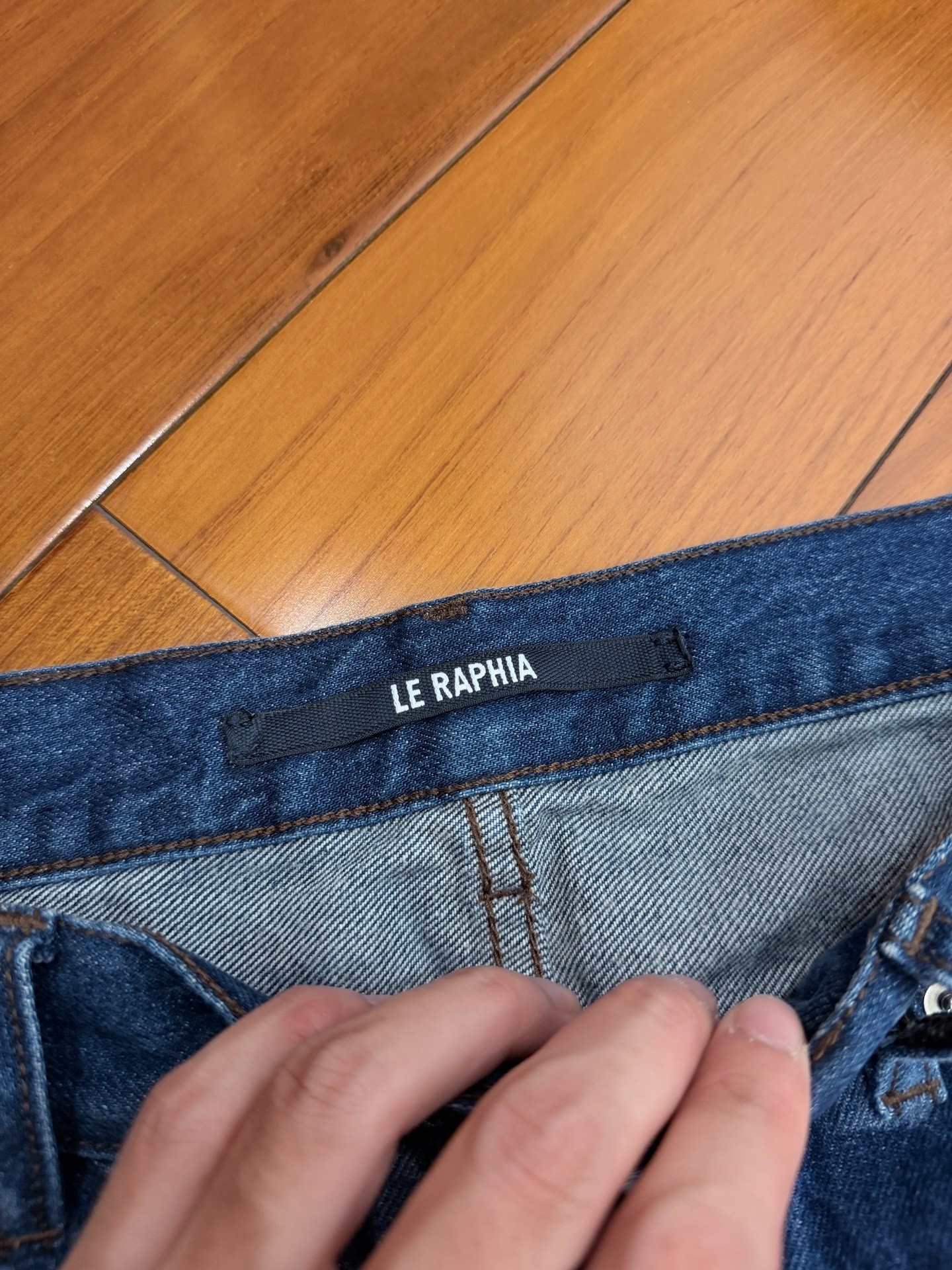 Jacquemus Paisley Wide-Leg Denim Jeans — detail