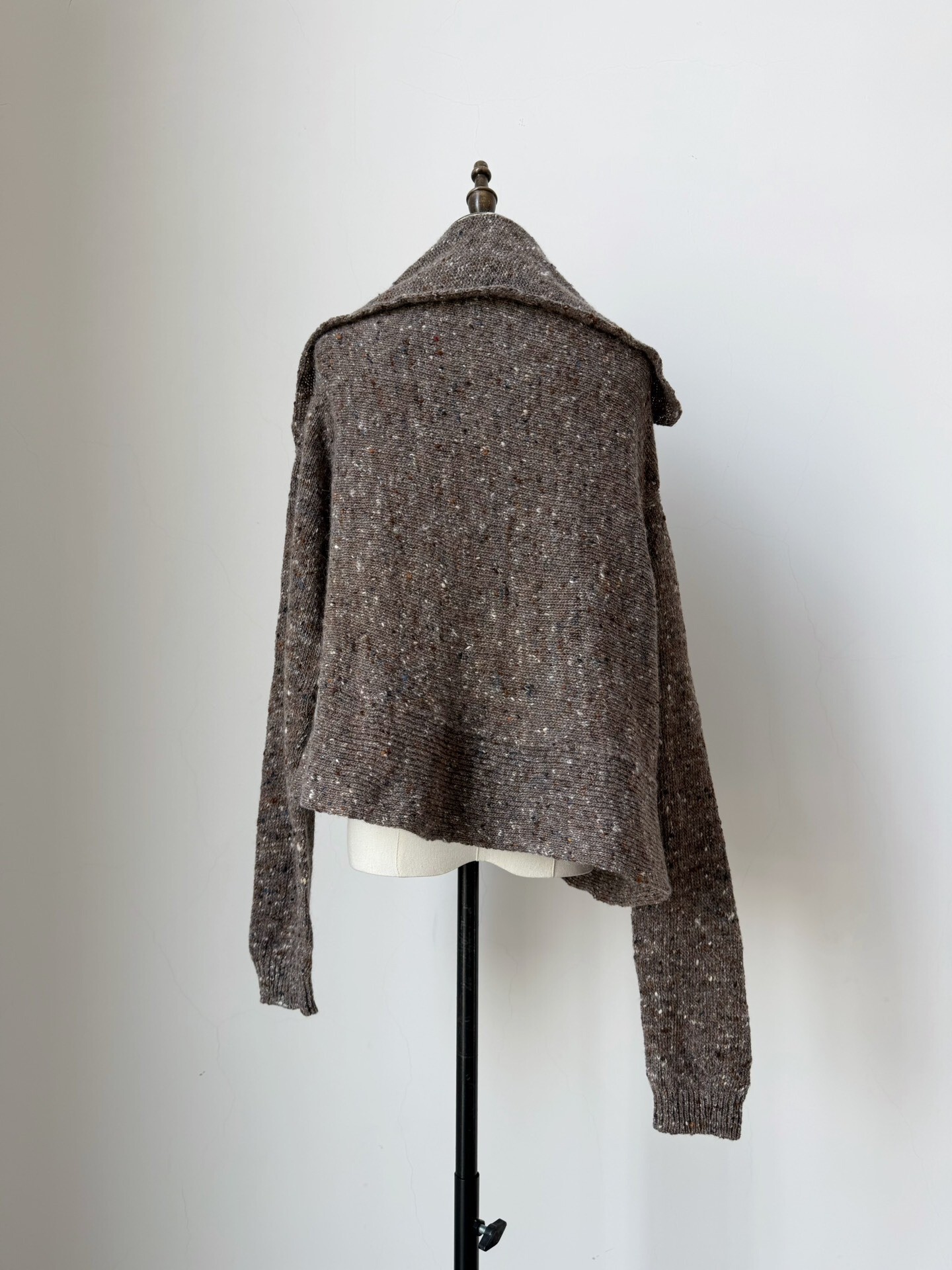 Y's Wool Blend Knit Cardigan — detail