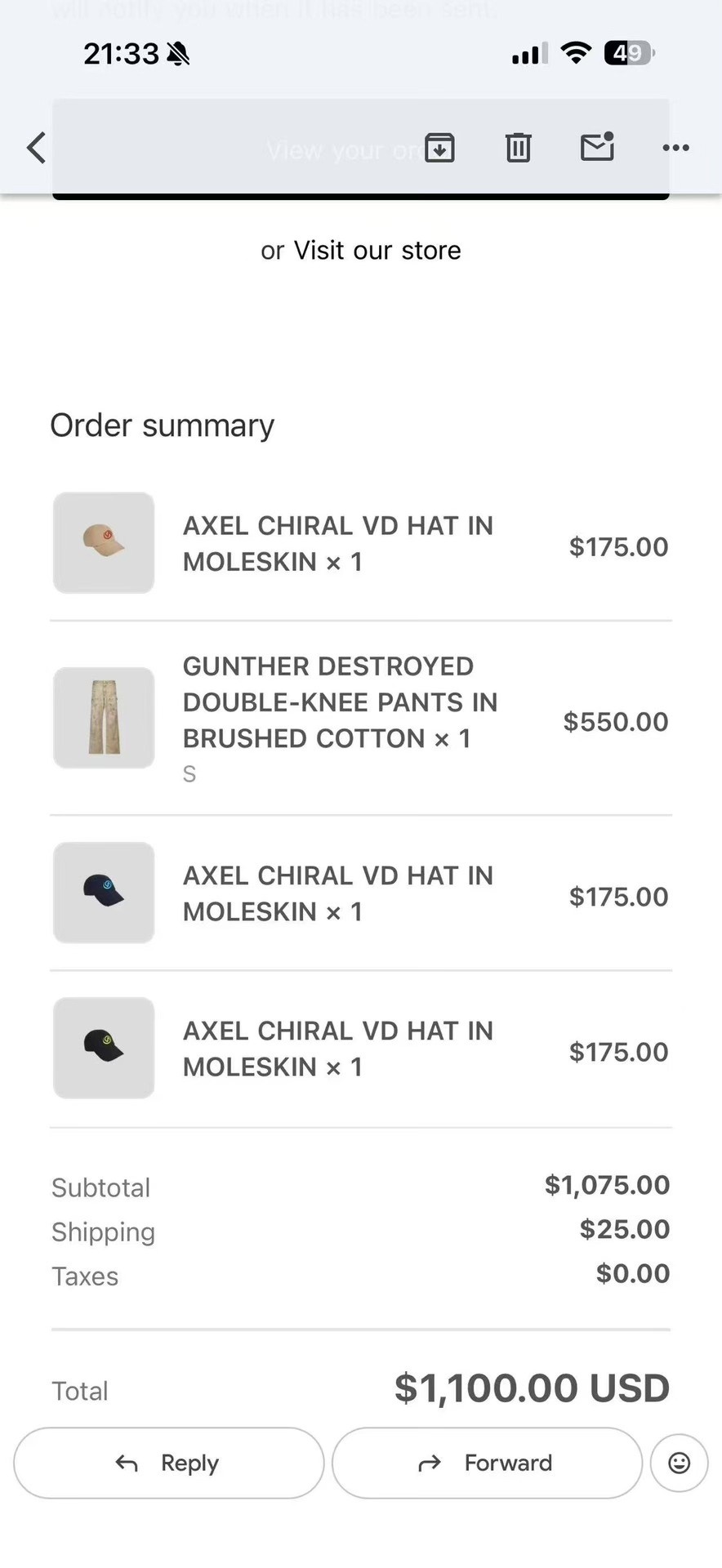 Vuja De 010 Distressed Baseball Cap — back