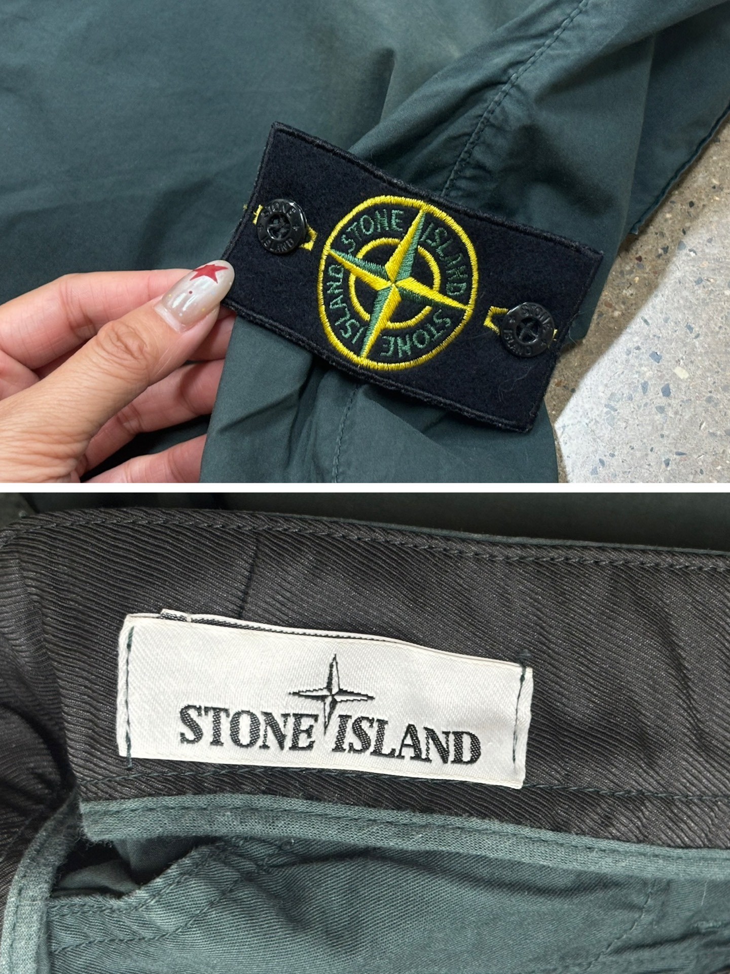 Stone Island Tie-Dye Cargo Pants W34 — back