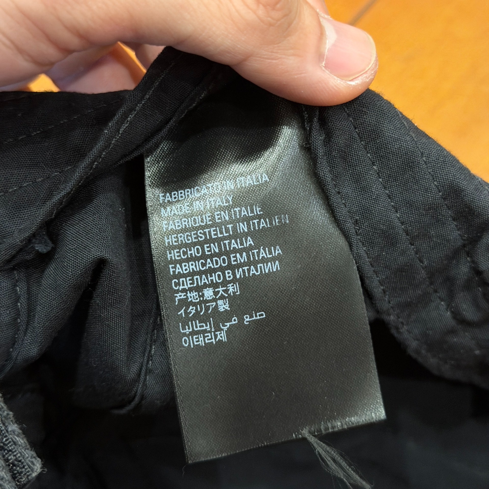Balenciaga Black Baseball Cap — back