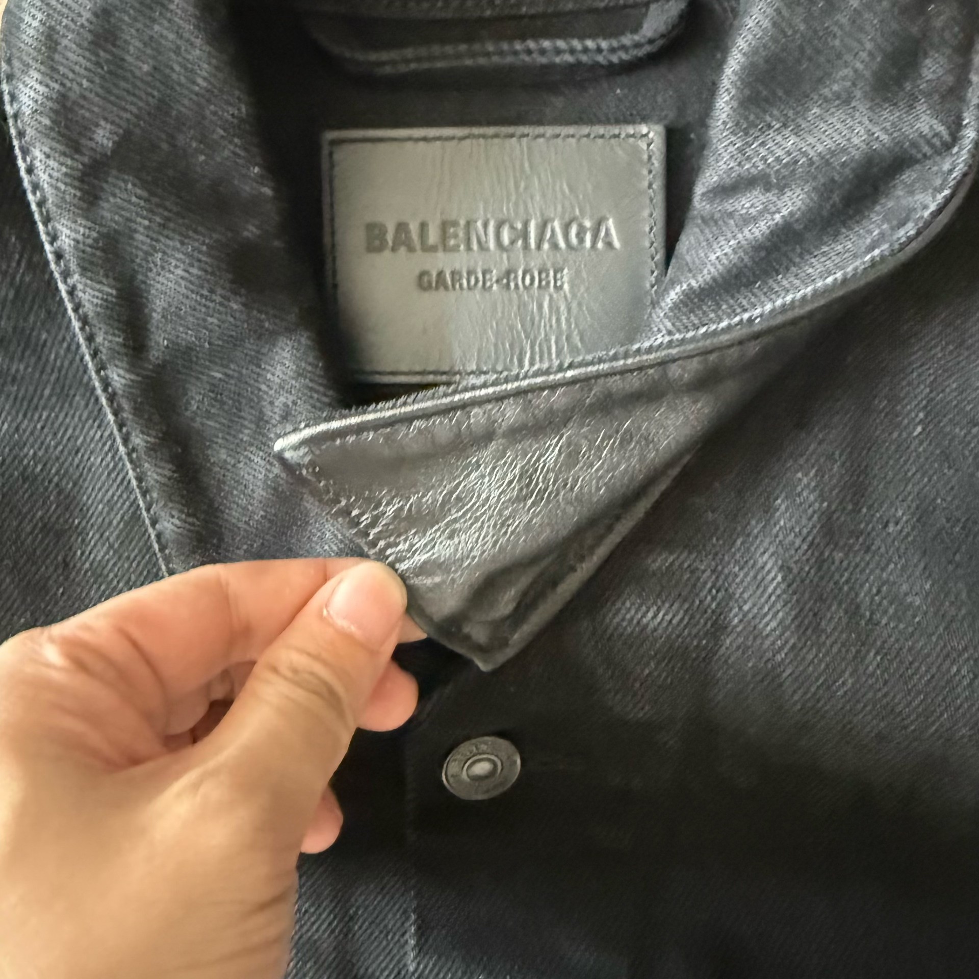 Balenciaga Black Oversized Men’s Jacket — front