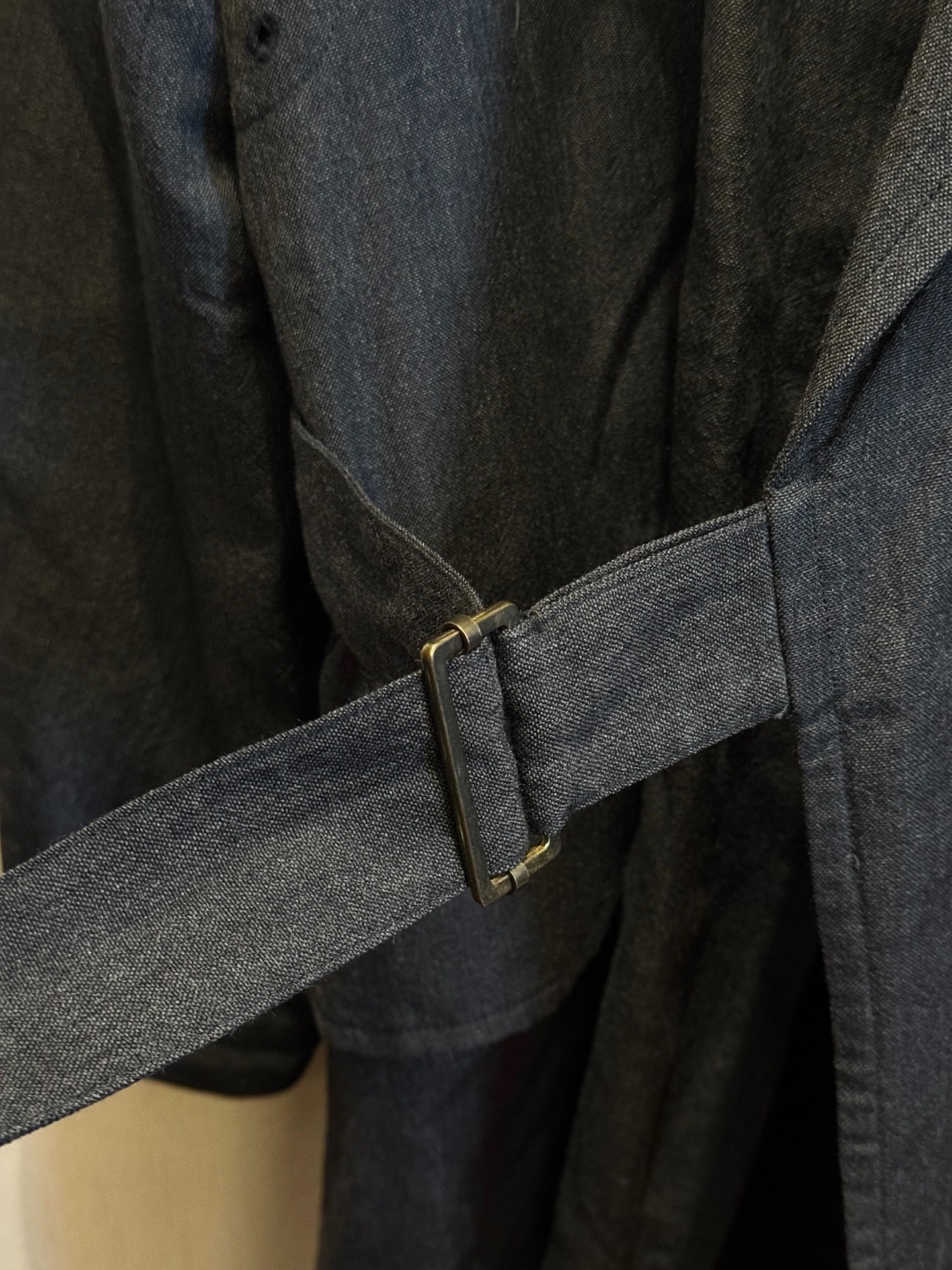 Sus-sous Motorbike Wool Linen Coat — front