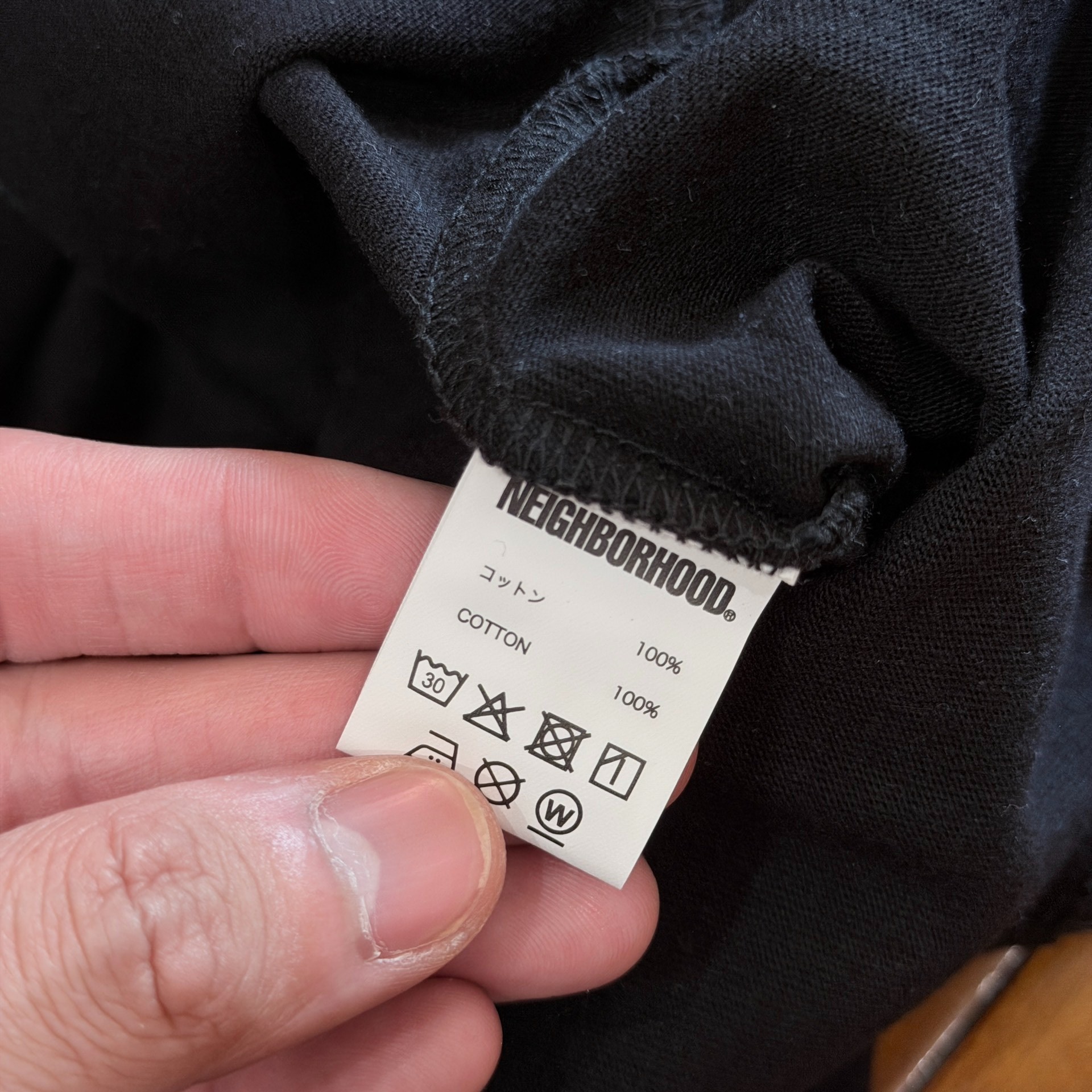 Neighborhood Basic Short Sleeve T-Shirt — label