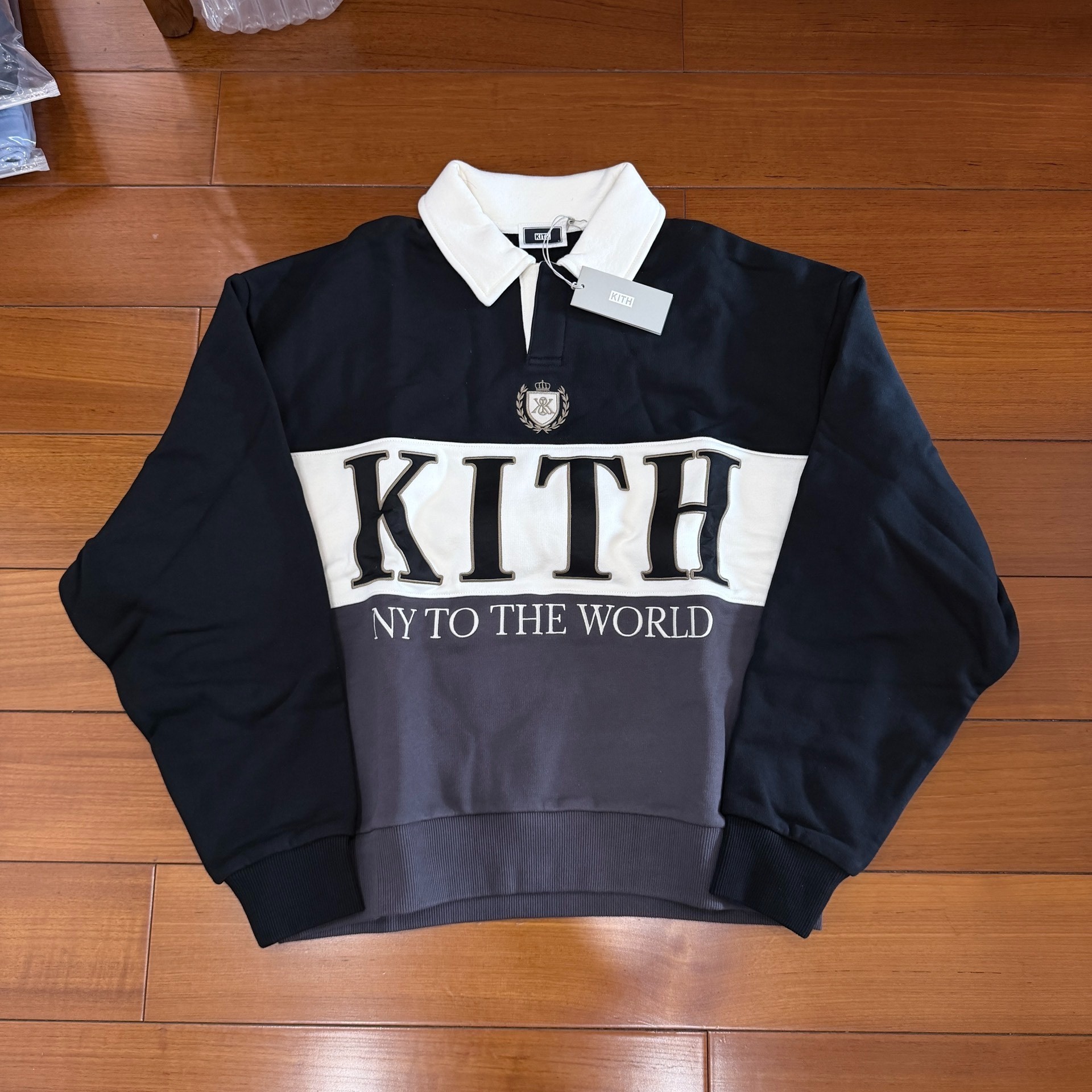 Kith Nelson 25 Color-Blocked Polo Sweatshirt