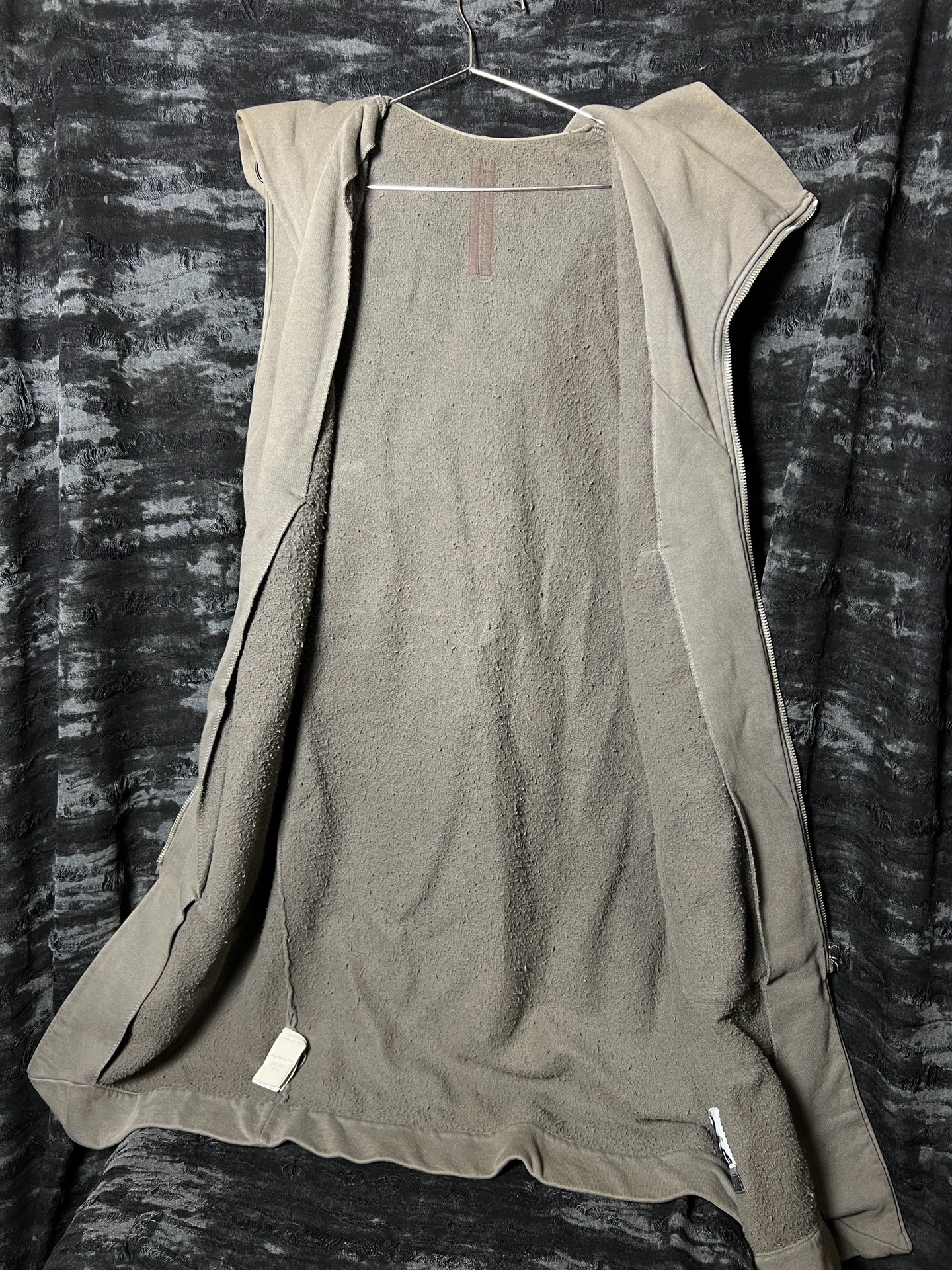 Rick Owens 13FW Sleeveless Hooded Cloak — back