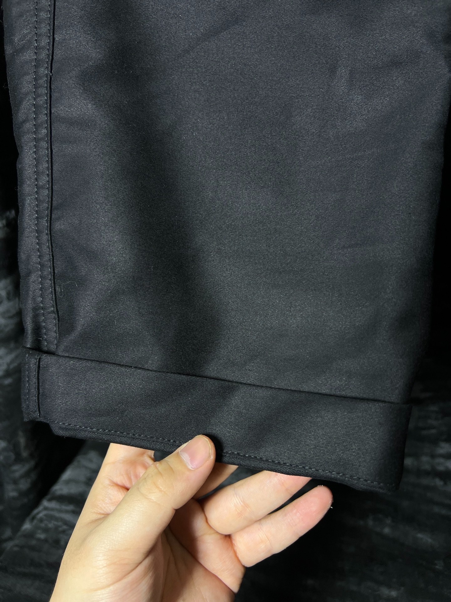 RickOwens 19ss Deconstructed Silk Shorts — back