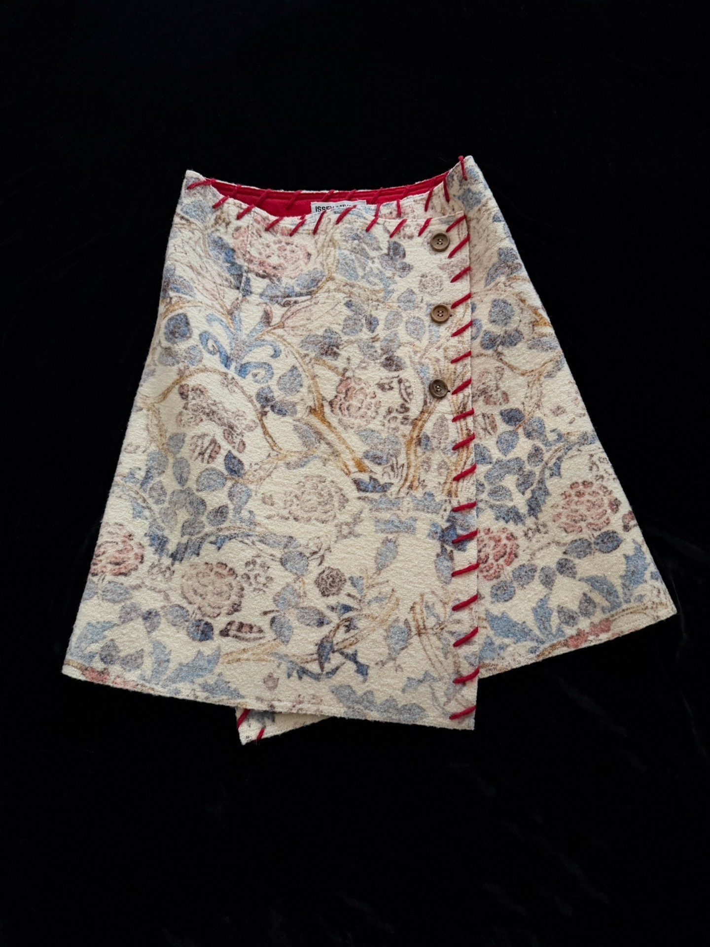 Issey Miyake 2003 Vintage Floral Wrap Skirt
