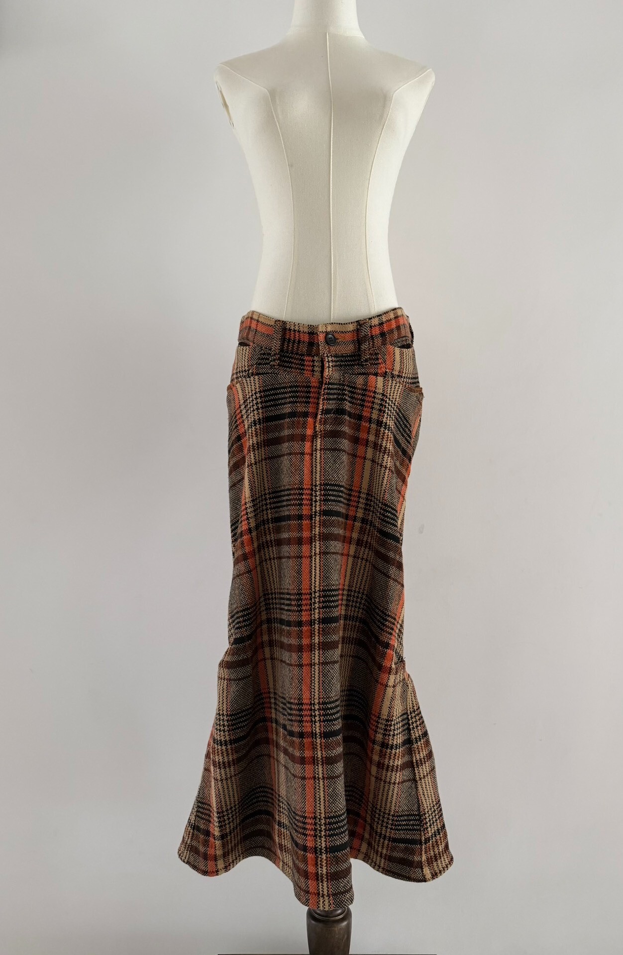 Junya Watanabe Plaid Mermaid Skirt — back