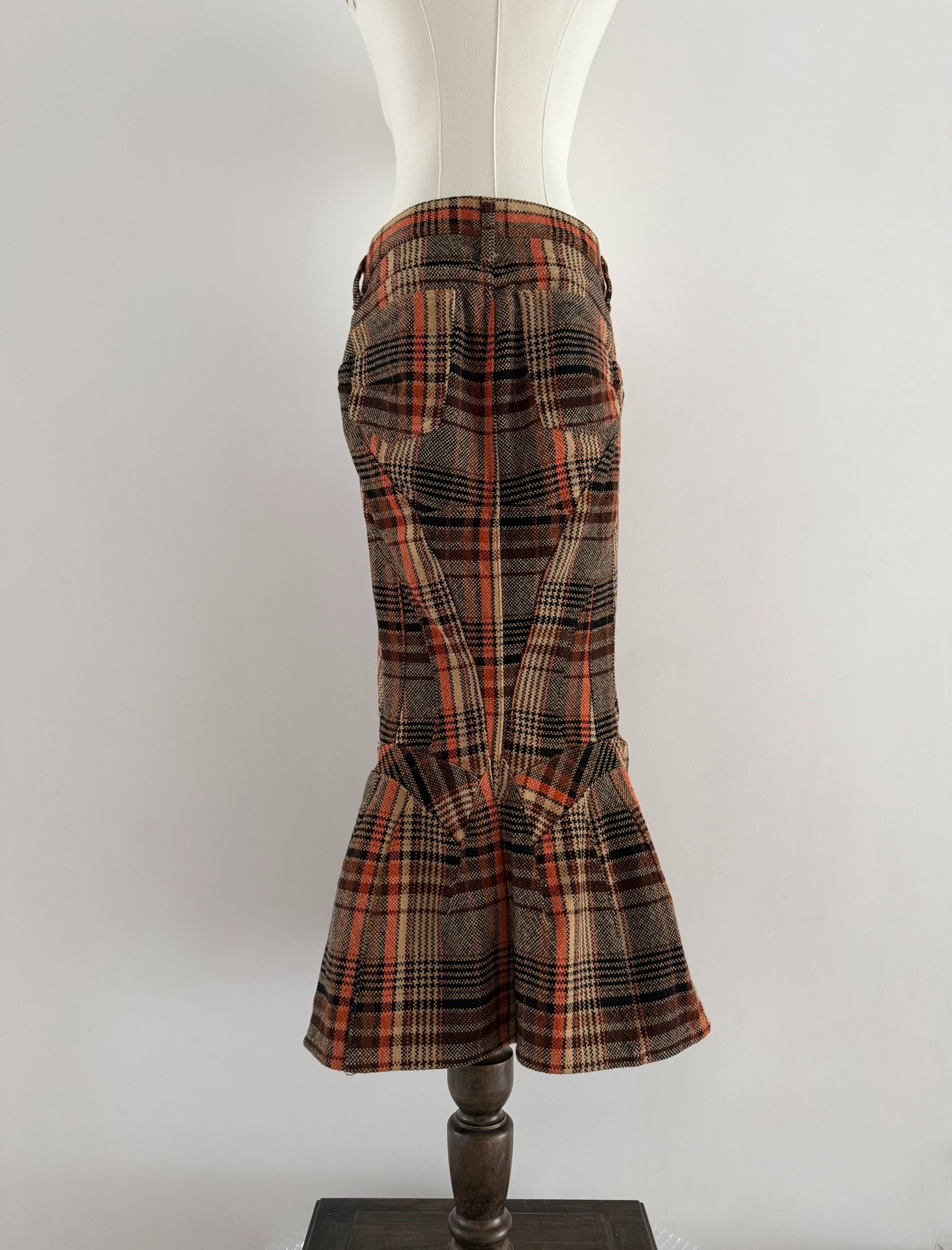 Junya Watanabe Plaid Mermaid Skirt — front