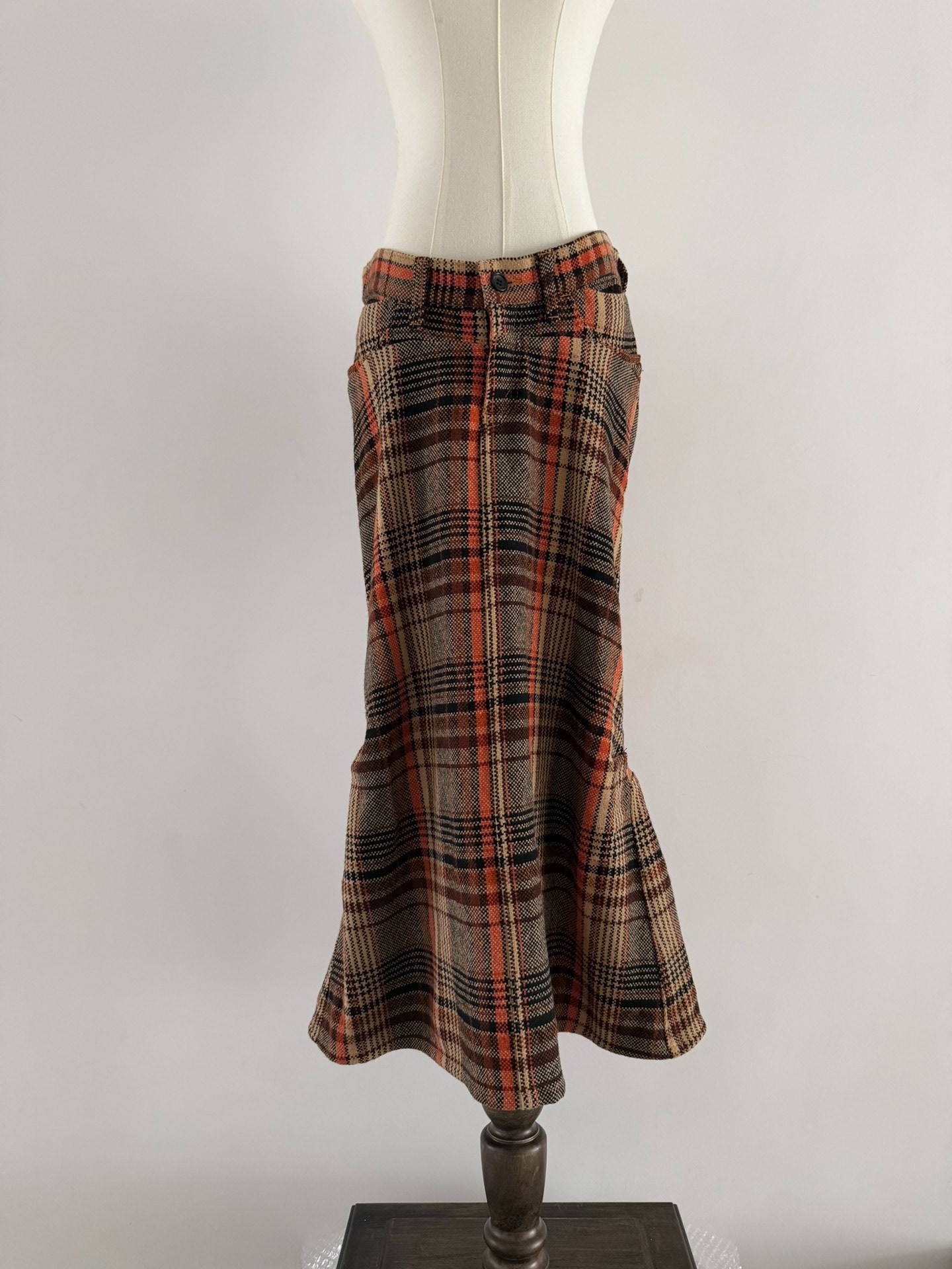 Junya Watanabe Plaid Mermaid Skirt