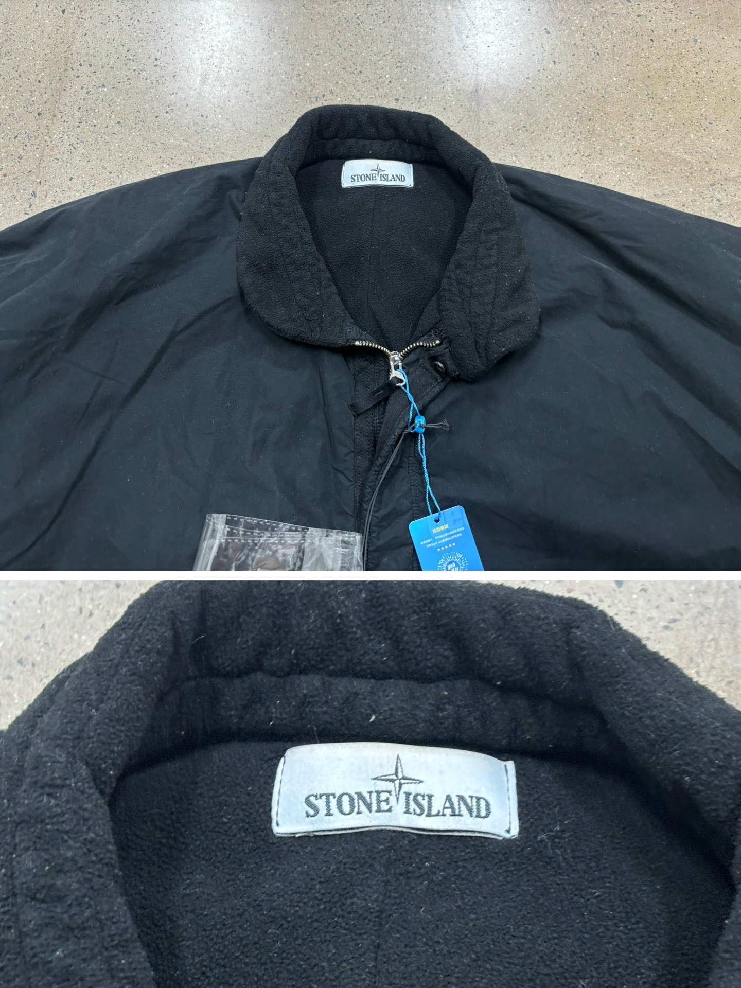 Stone Island David TC Bomber Jacket — label