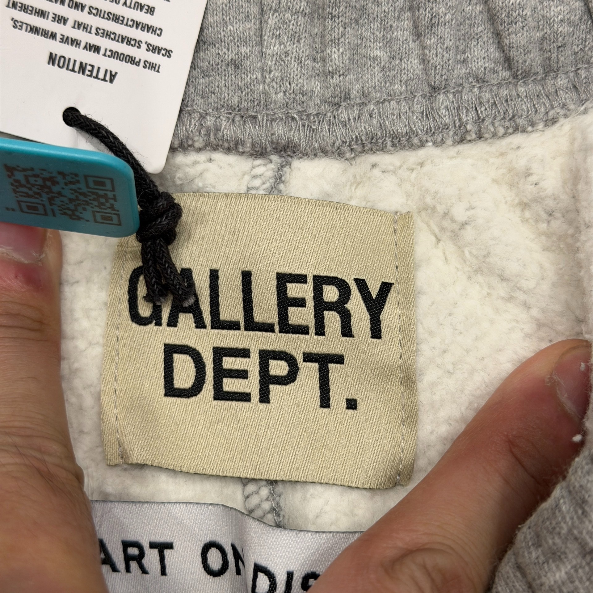 Gallery Dept Gray 8 Ball Sweat Shorts — detail