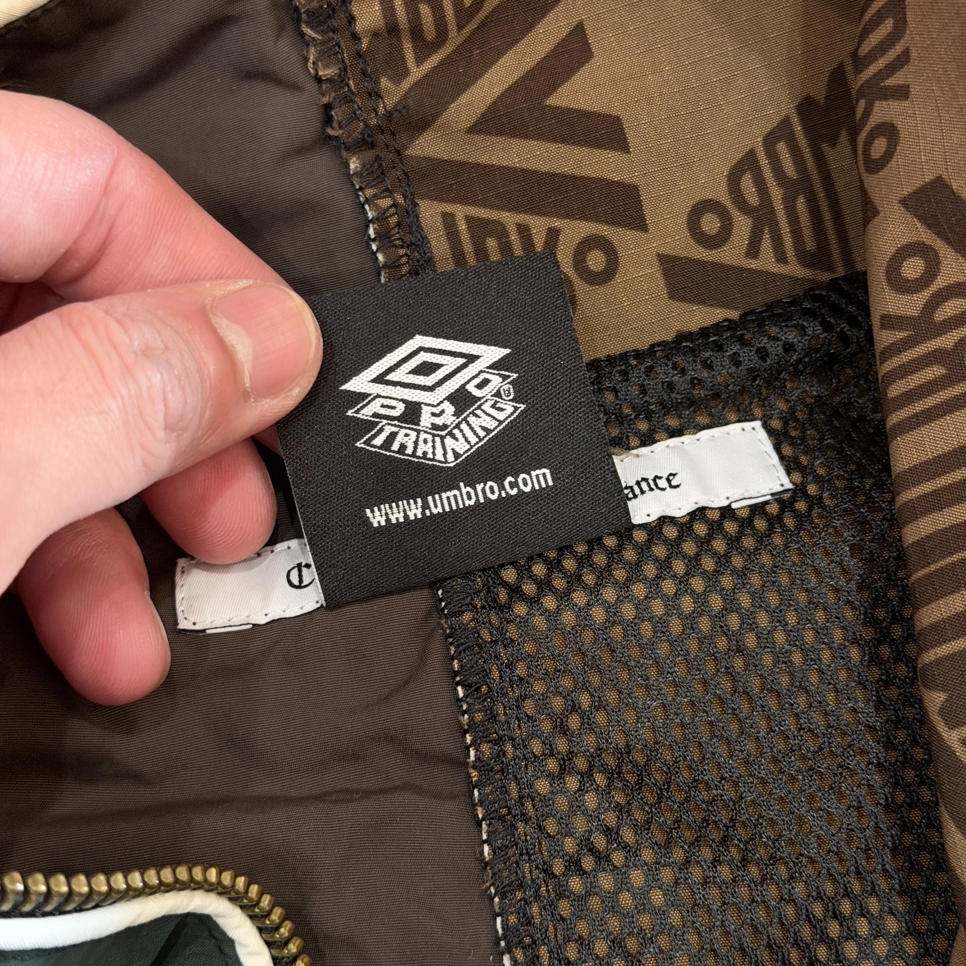 Umbro Real Madrid Camo Track Jacket — label