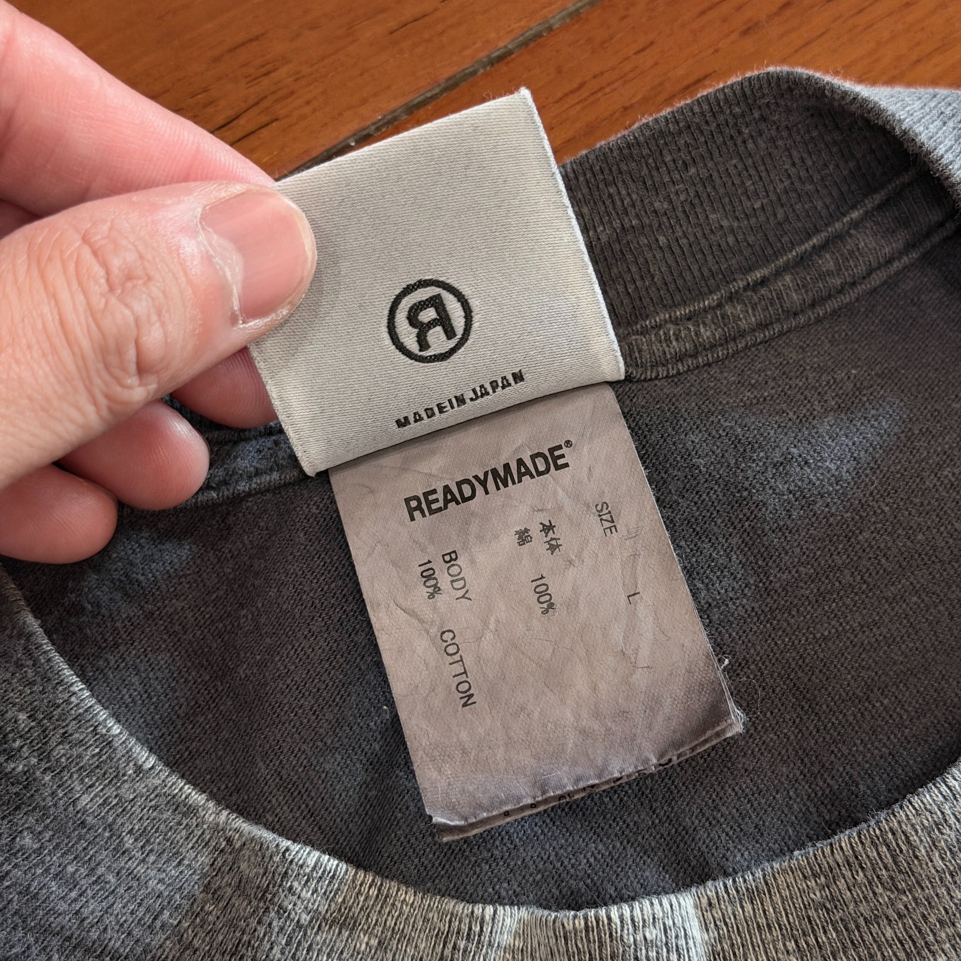 Readymade Charcoal Sunflower T-Shirt — back