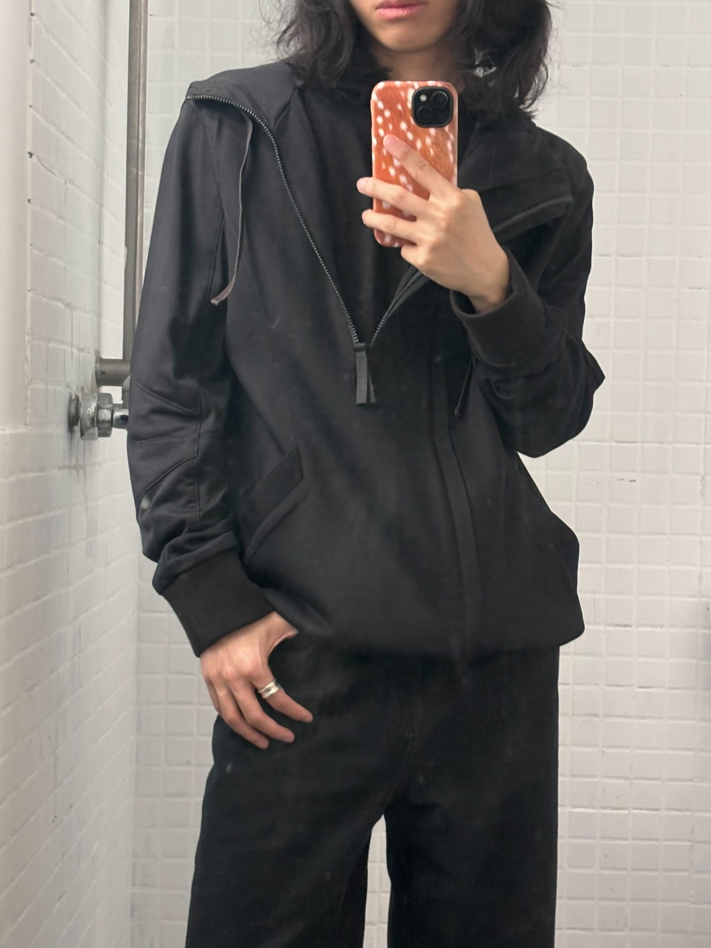 Helmut Lang 10S Double Zip Hooded Jacket — front