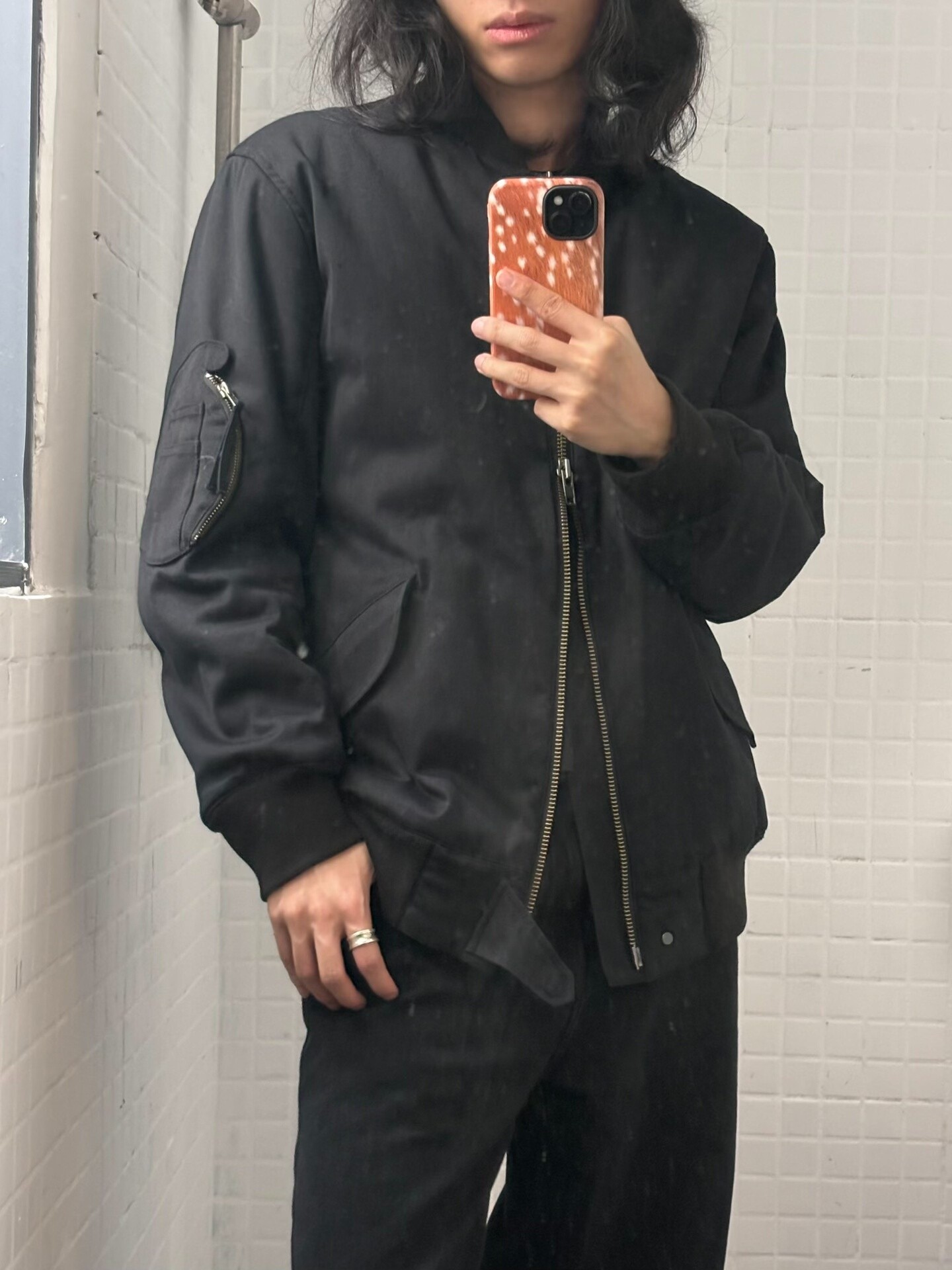 Helmut Lang 10S Bomber Jacket — front