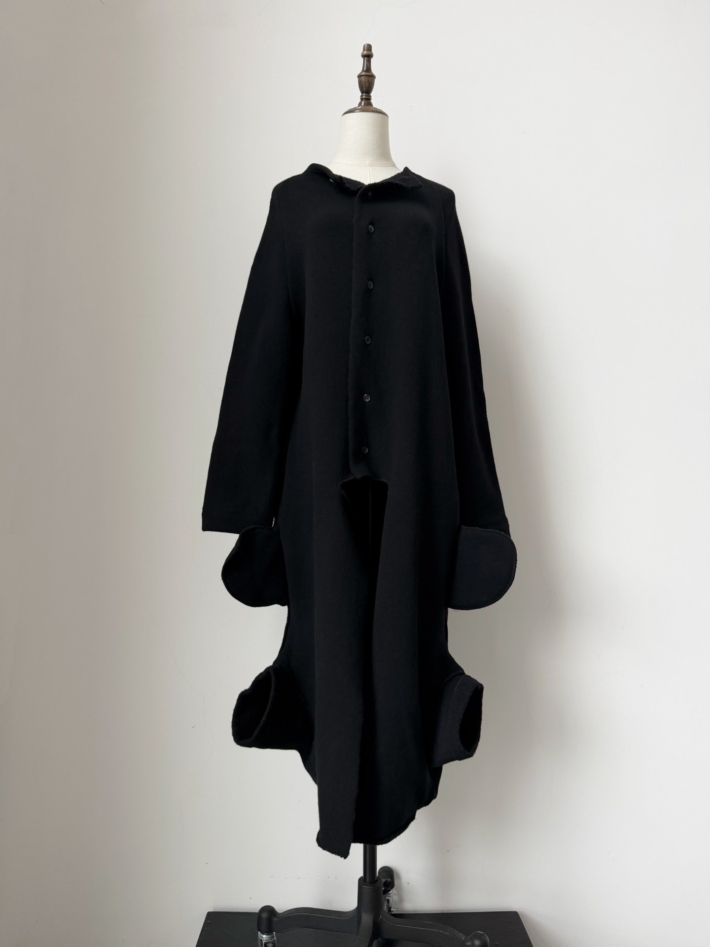 Y's Deconstructed Wool Long Coat