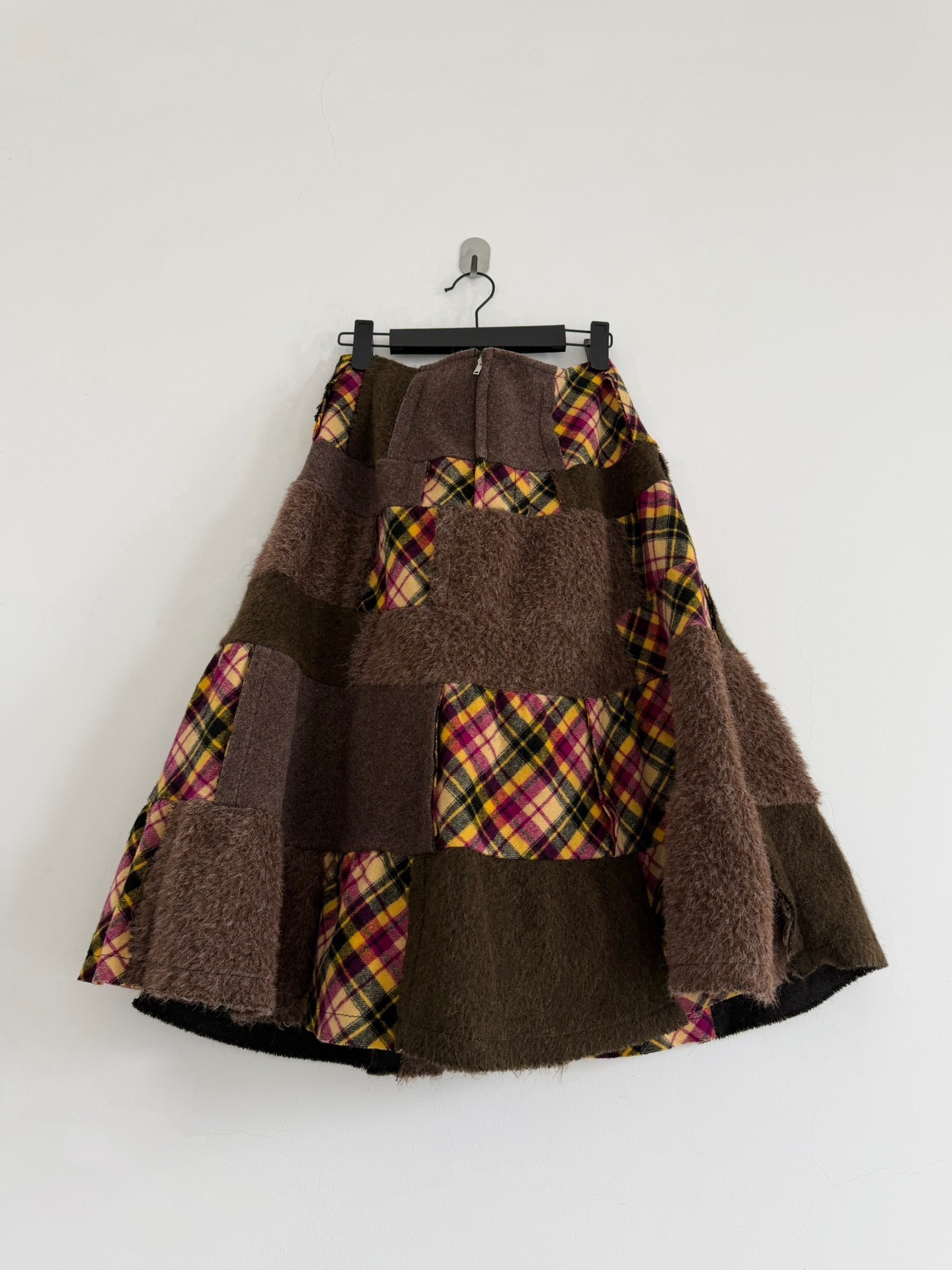 Comme des Garcons Tricot Patchwork Umbrella Skirt — back