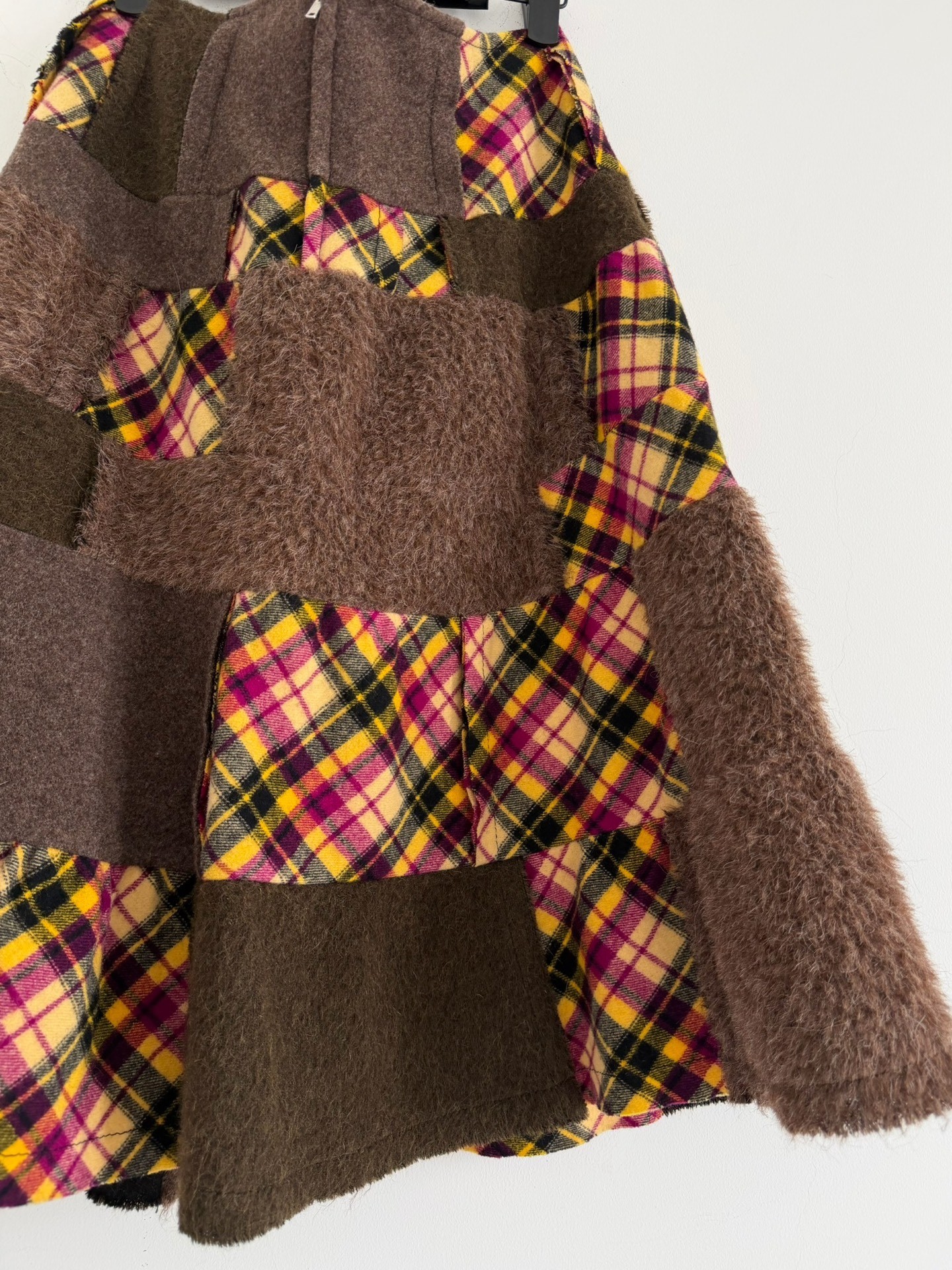 Comme des Garcons Tricot Patchwork Umbrella Skirt — label