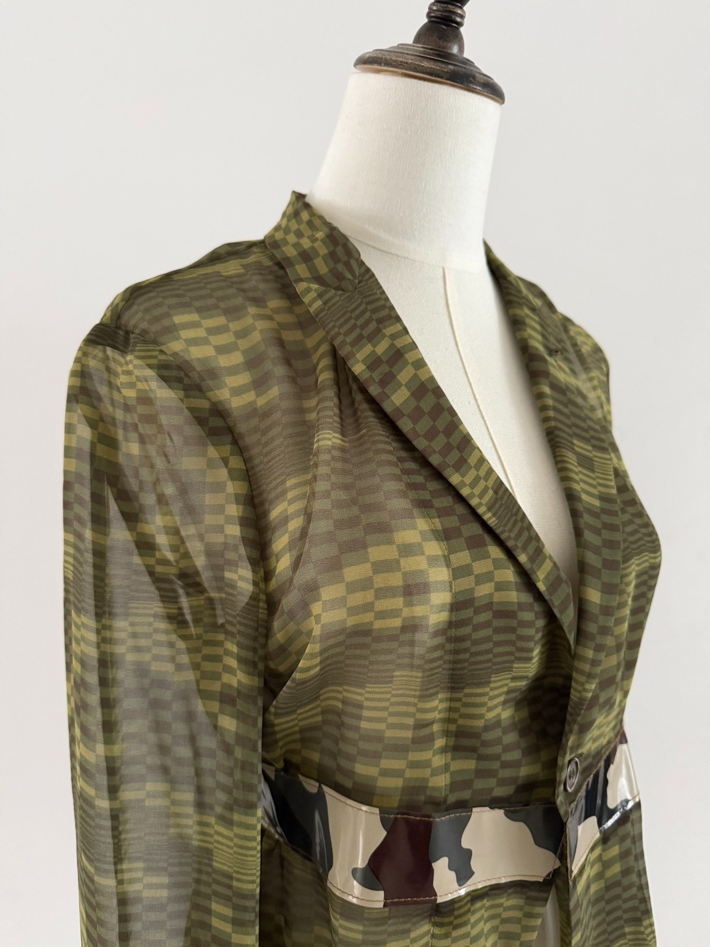 Comme des Garçons 01SS Grid Blazer — back