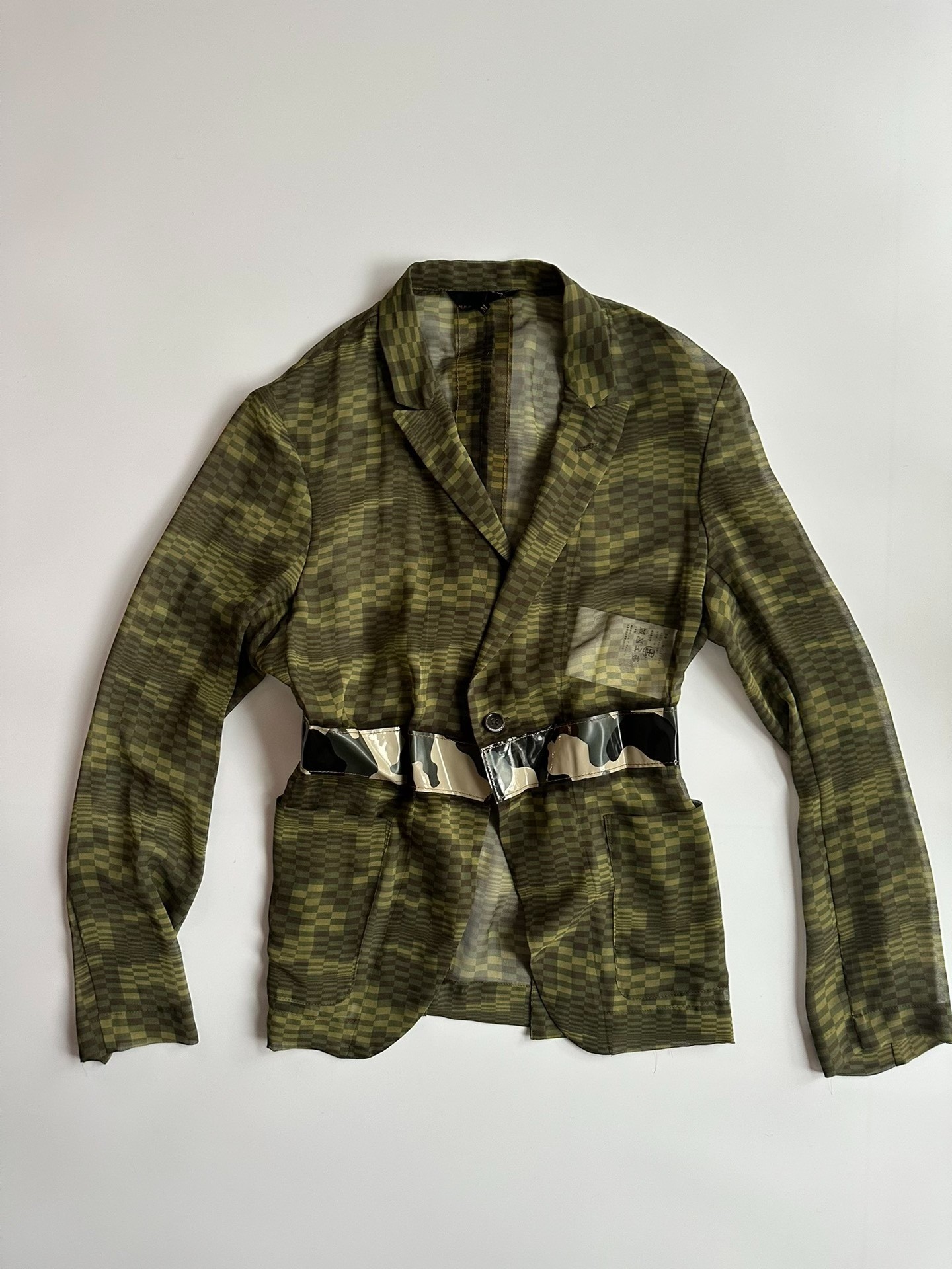 Comme des Garçons 01SS Grid Blazer — label
