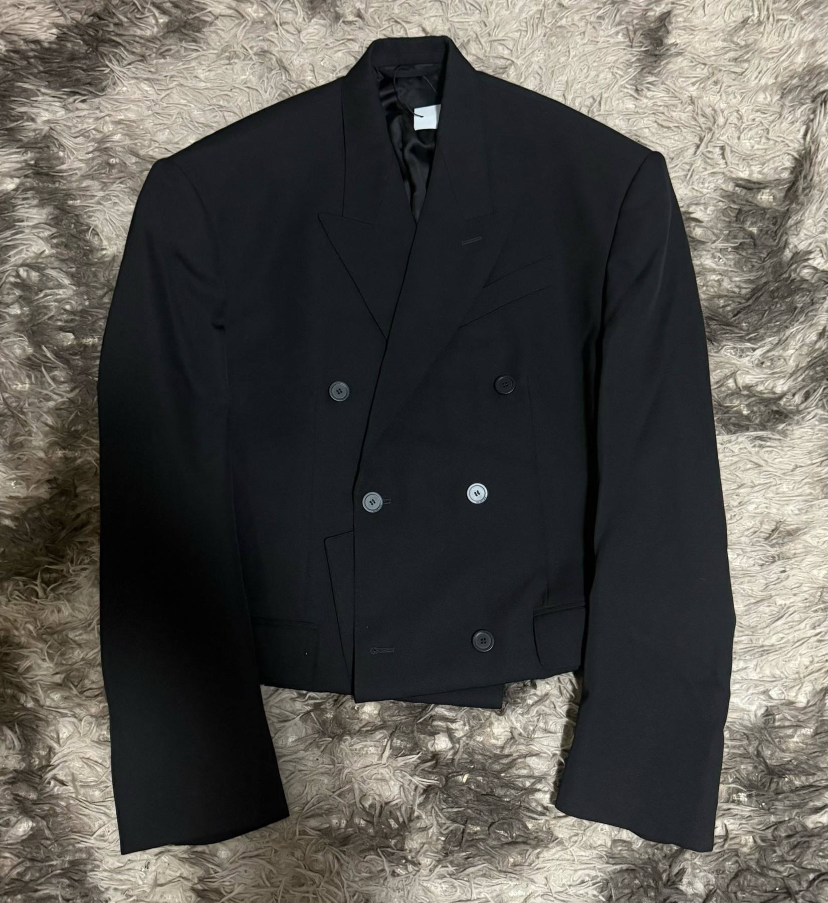 Balenciaga Black Double-Breasted Blazer
