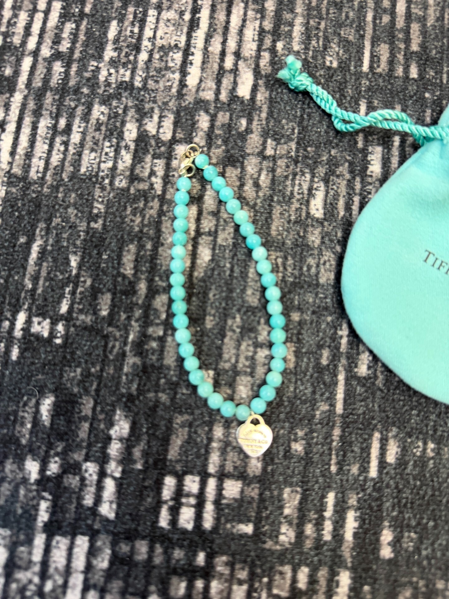 Tiffany & Co. Turquoise Bead Bracelet — front