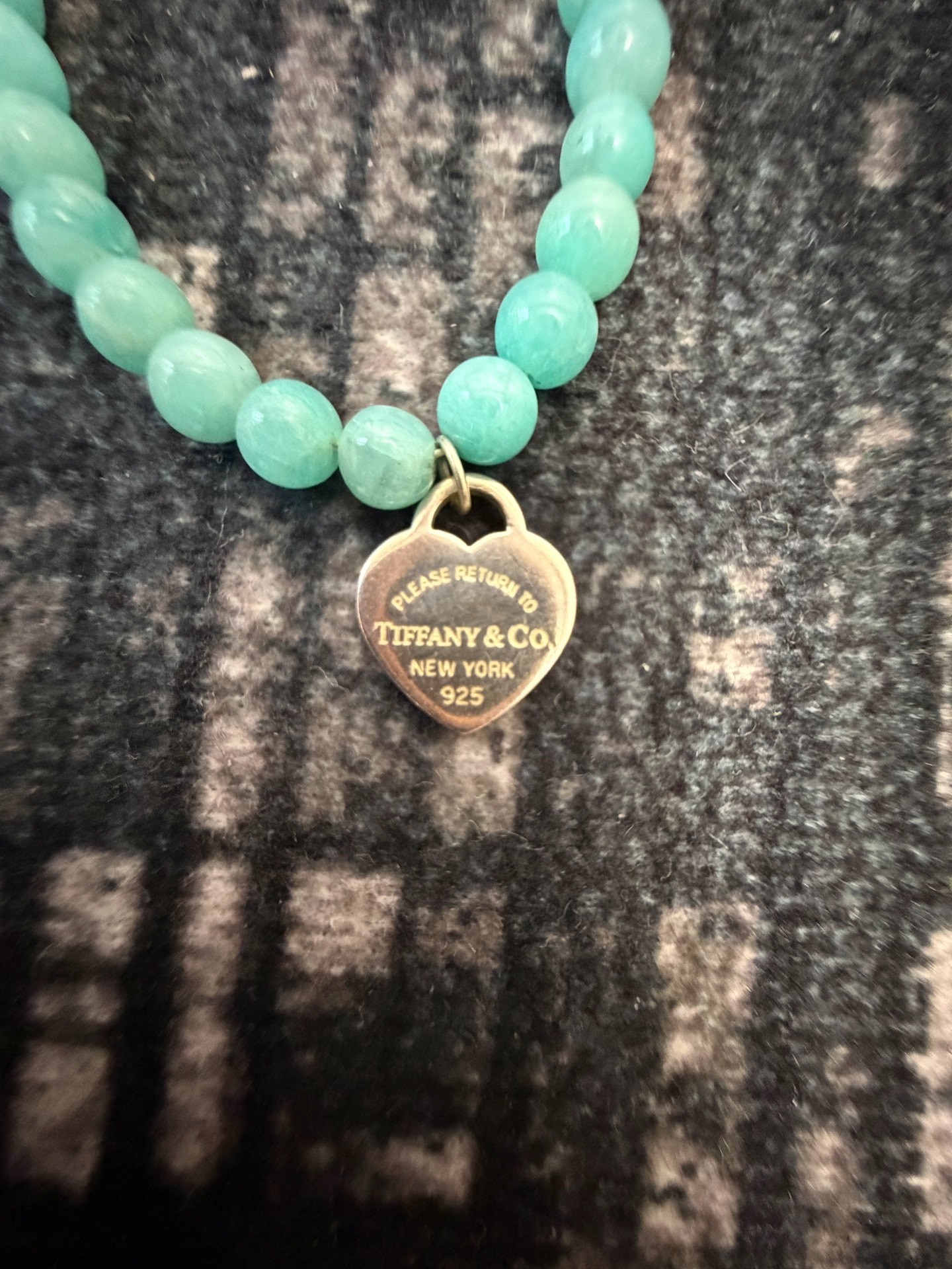 Tiffany & Co. Turquoise Bead Bracelet — detail