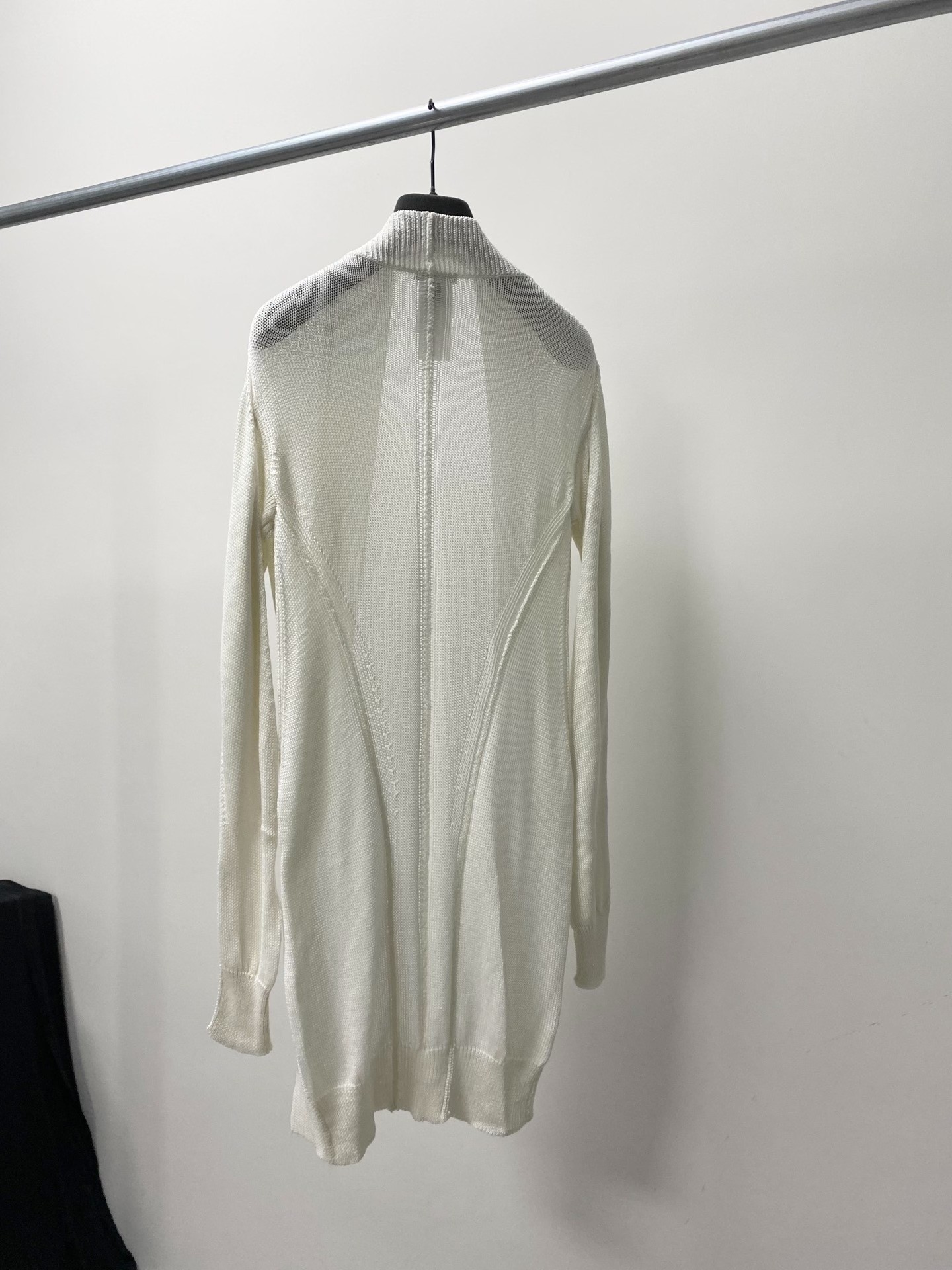 Ann Demeulemeester White Knit Cardigan — back