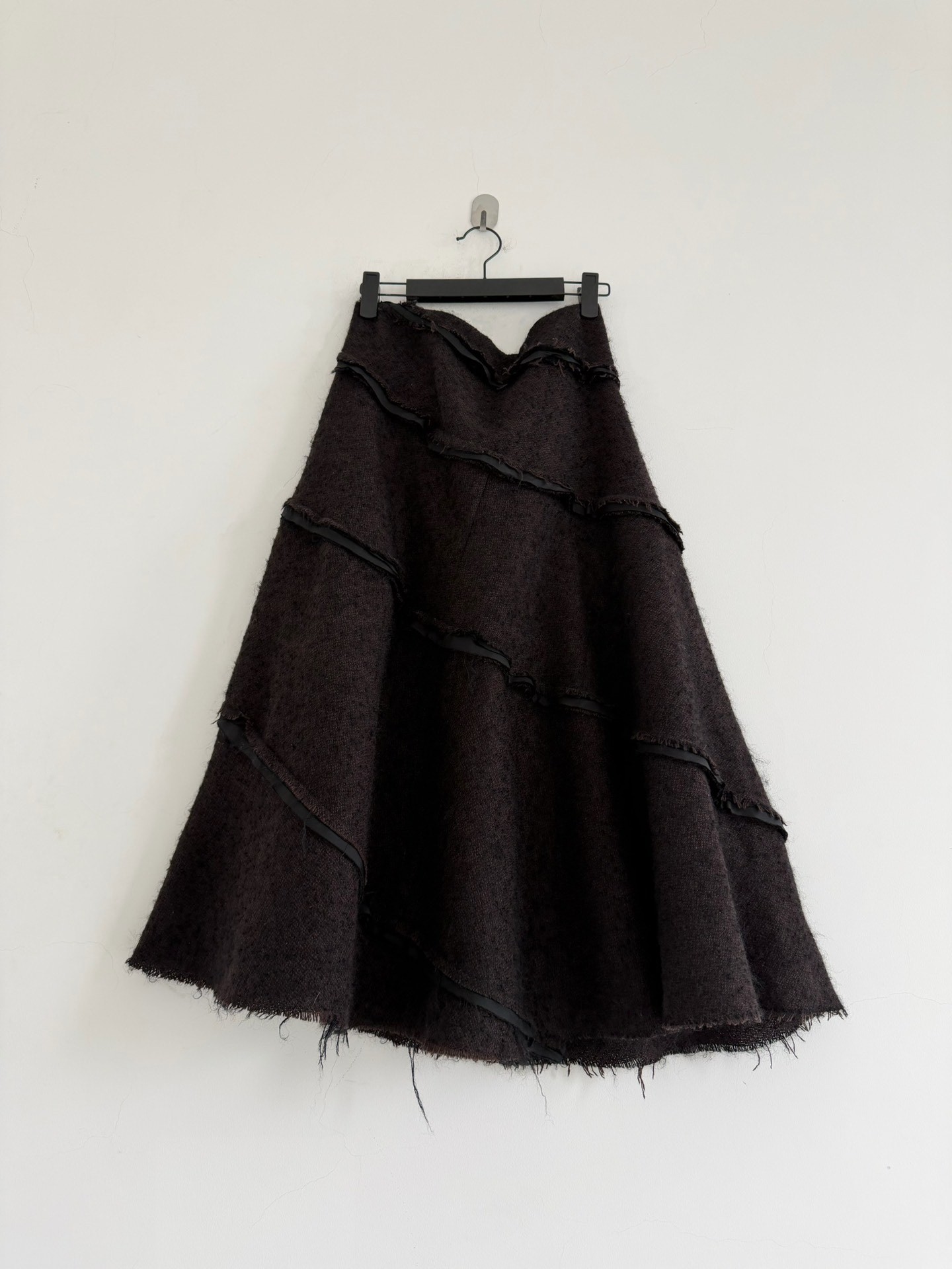 Junya Watanabe Wool Frayed Skirt