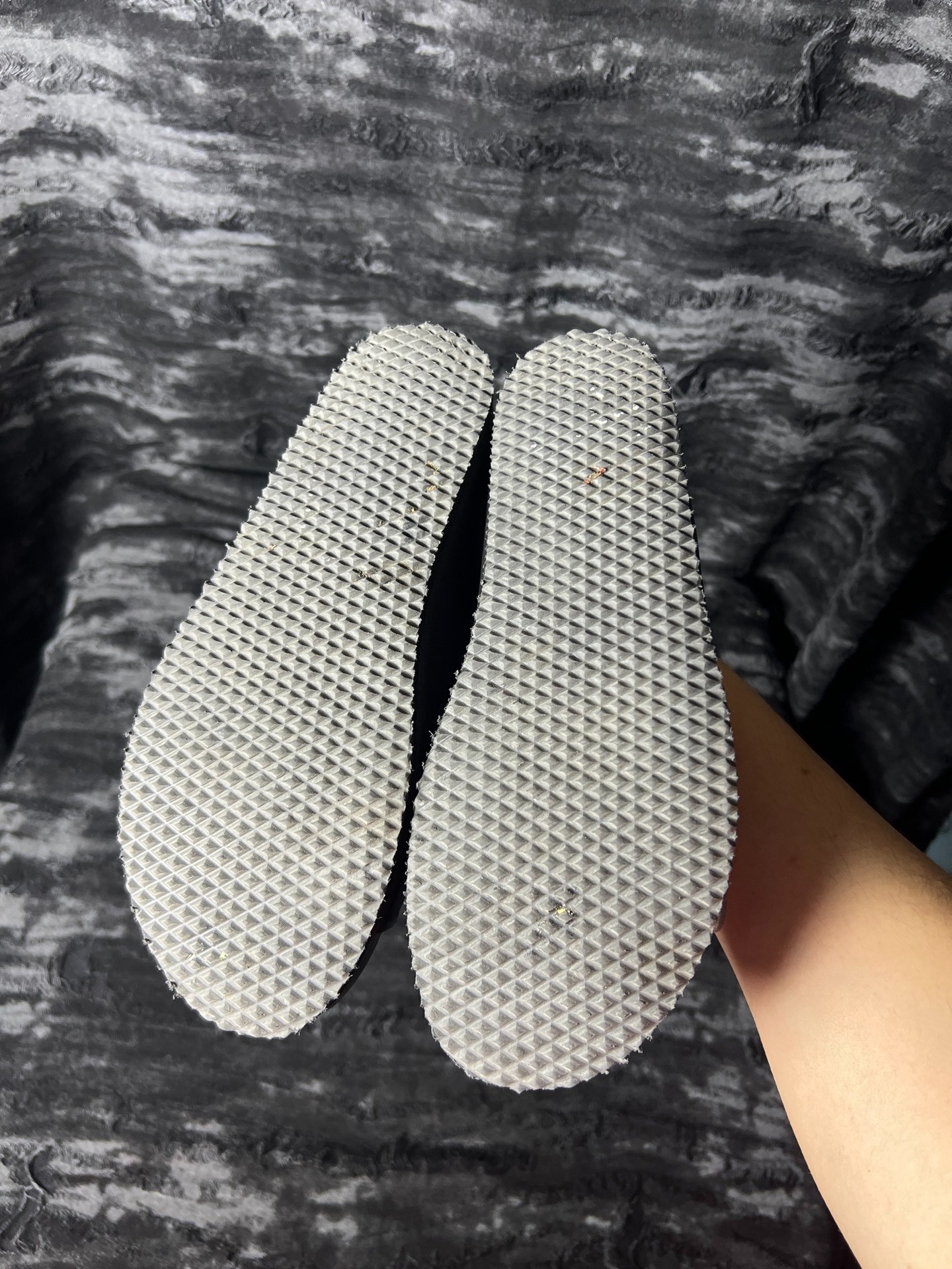 ISAAC SELLAM Black Leather Slippers — back