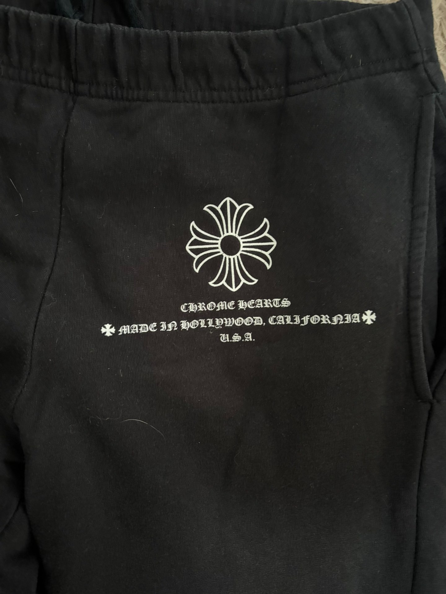 Chrome Hearts Black Cross Sweatpants — detail