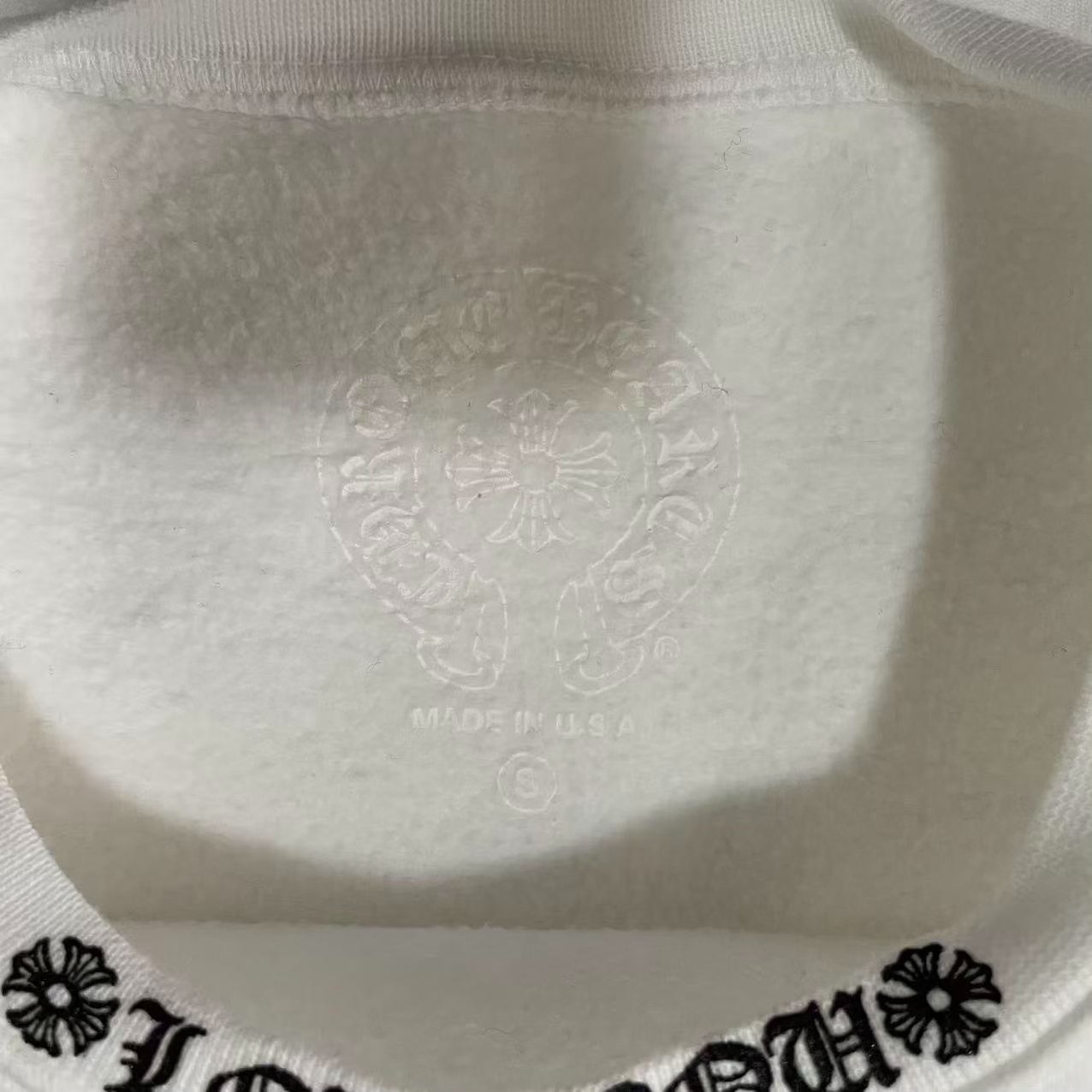 Chrome Hearts Love You Crewneck Sweatshirt — detail